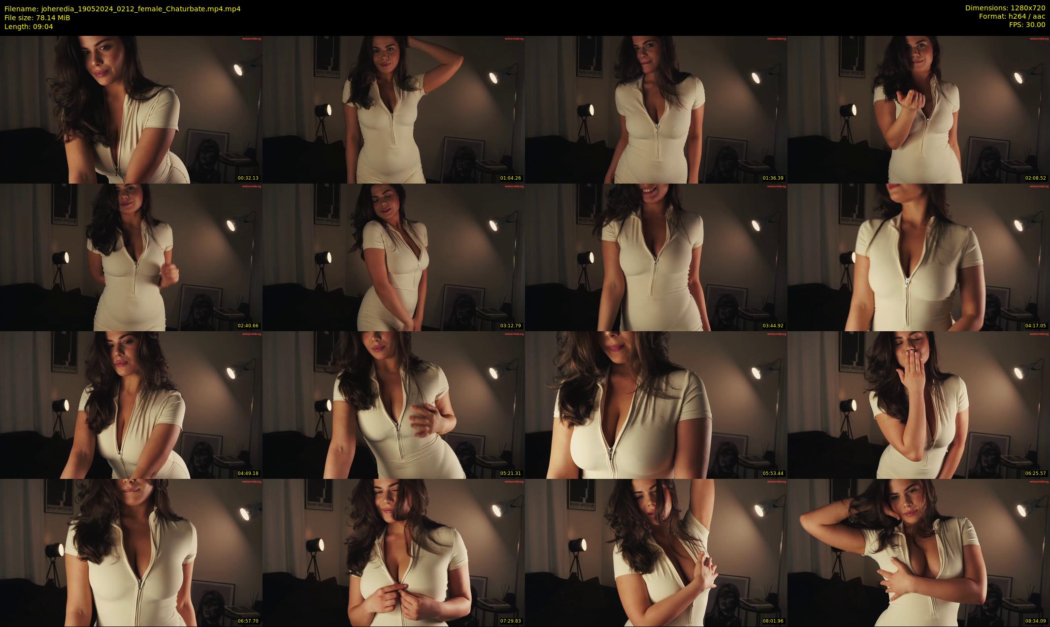 joheredia — 10 minute Chaturbate female cam show recording, 720p, May 19, 2024