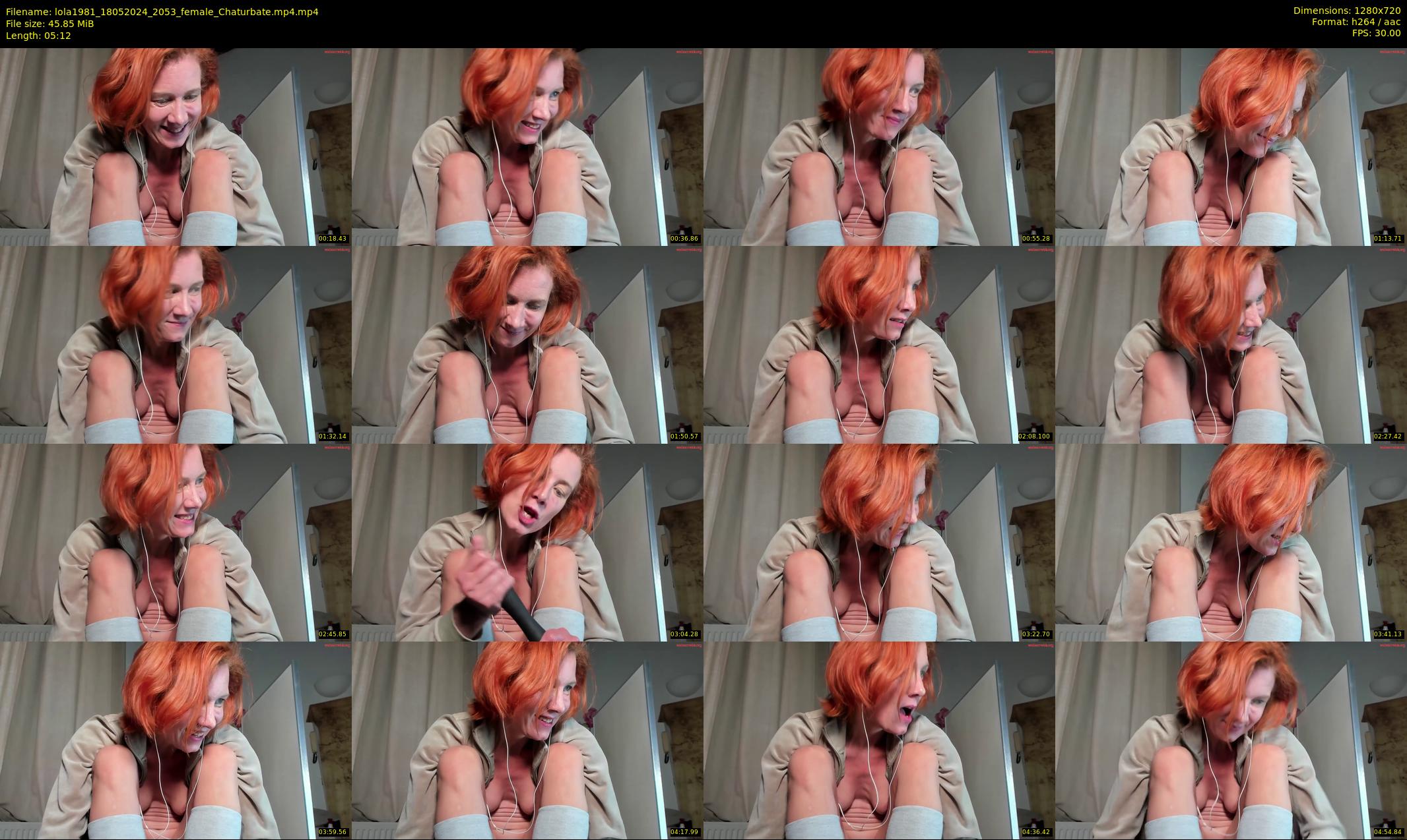 lola1981 — 6 minute Chaturbate female cam show recording, 720p, May 18, 2024