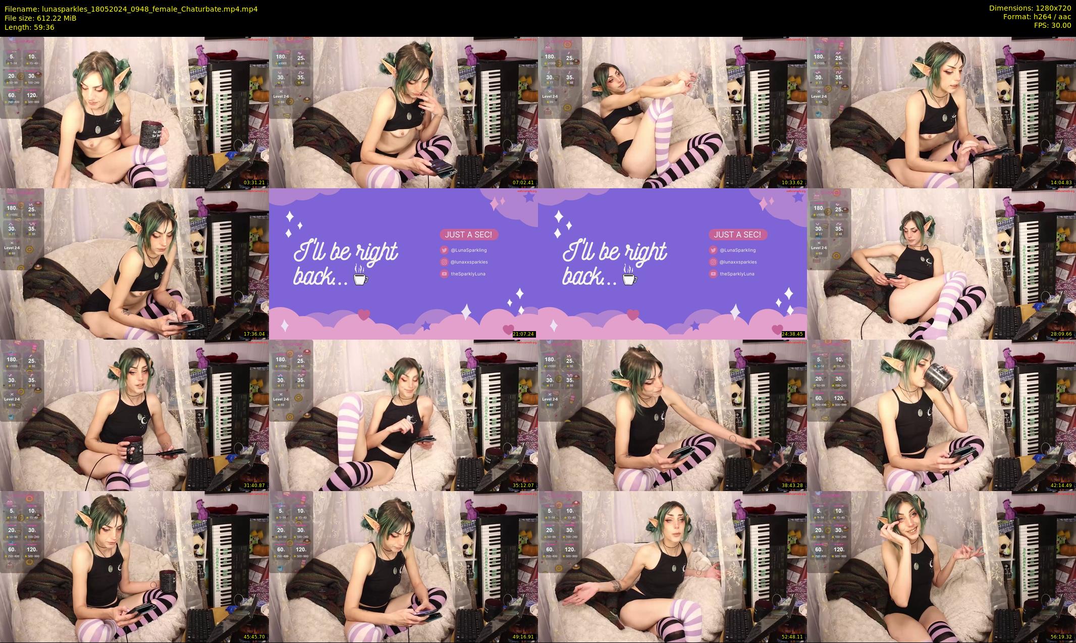 lunasparkles — 60 minute Chaturbate female cam show recording, 720p, May 18, 2024