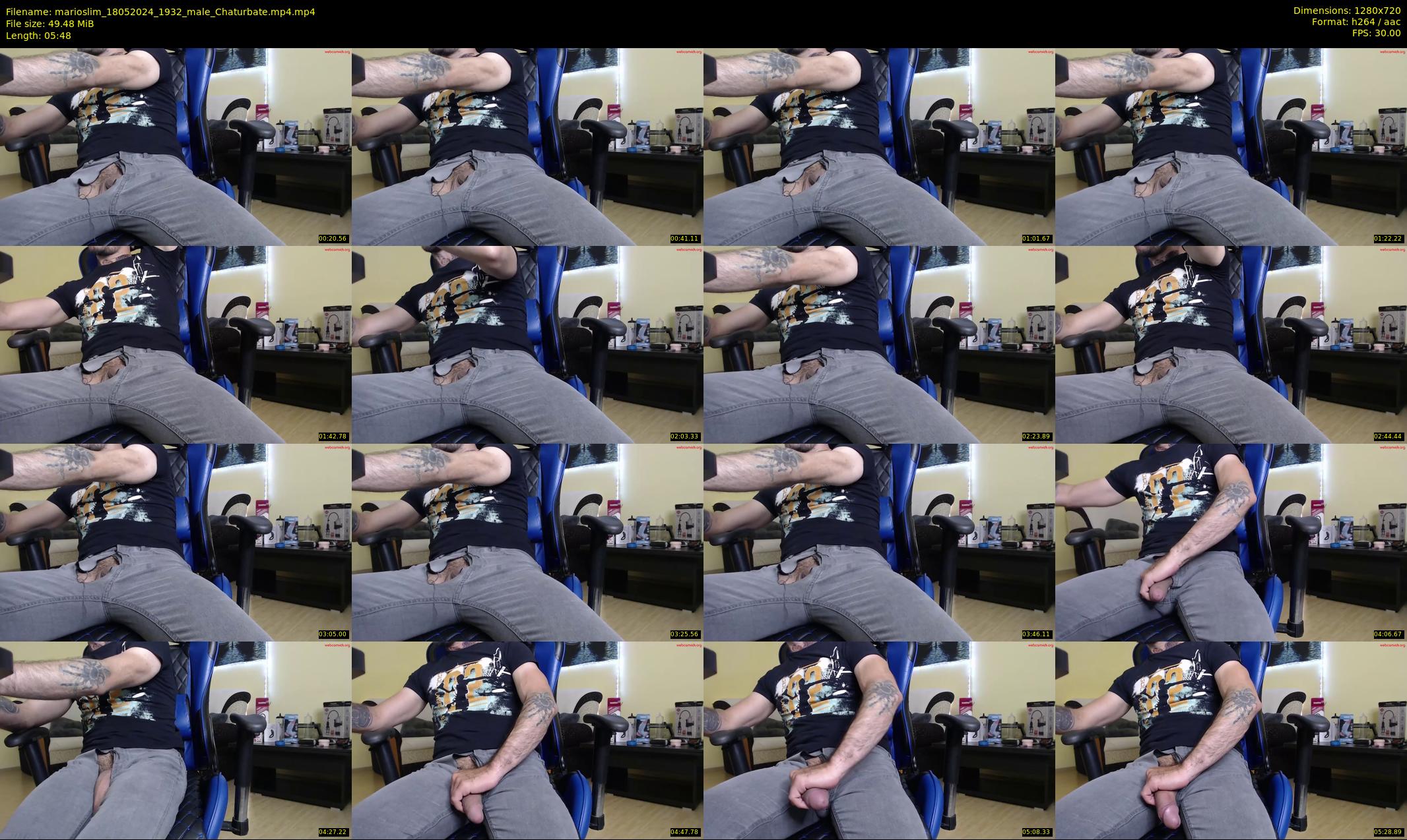 marioslim — 6 minute Chaturbate male cam show recording, 720p, May 18, 2024
