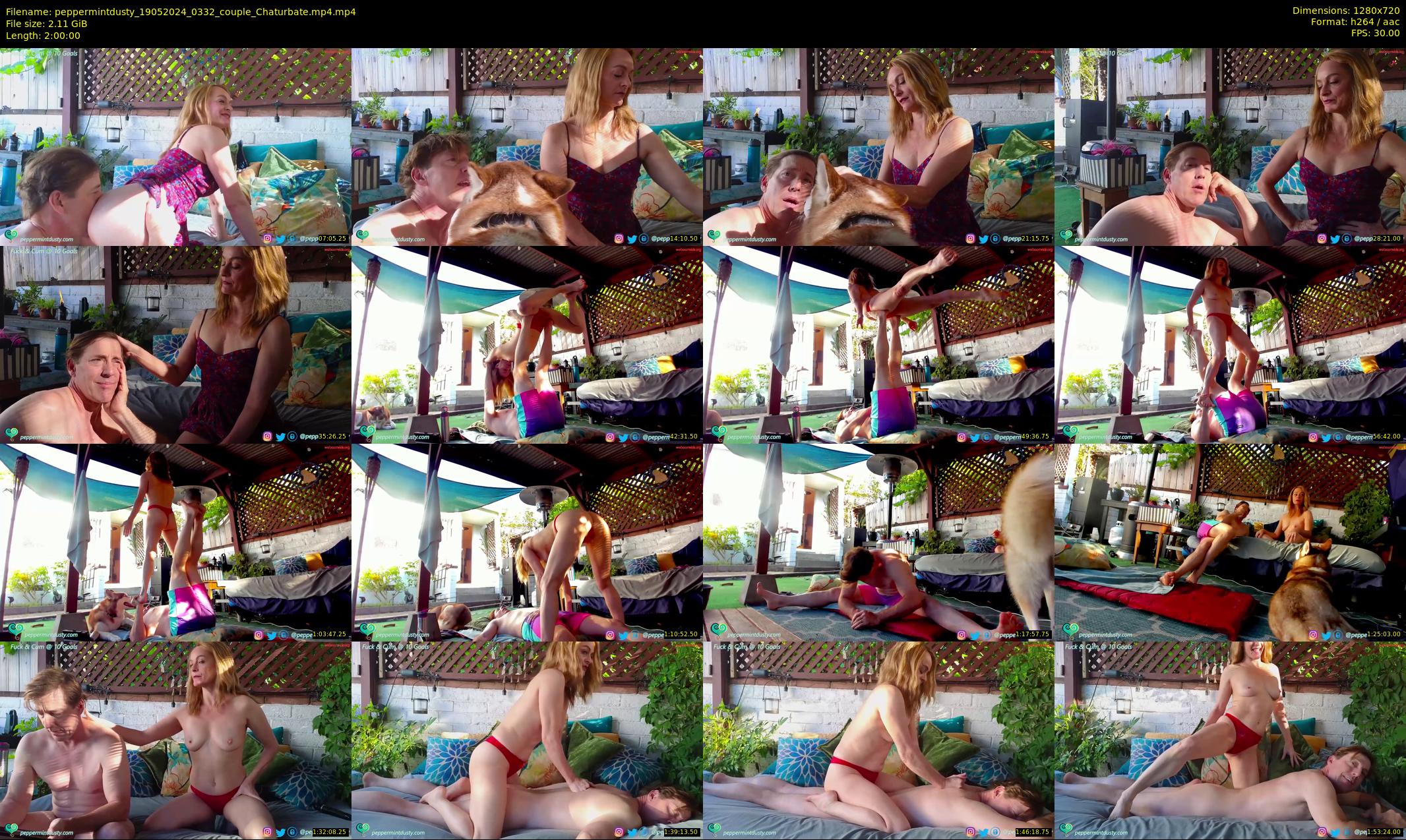 peppermintdusty — 120 minute Chaturbate couple cam show recording, 720p, May 19, 2024