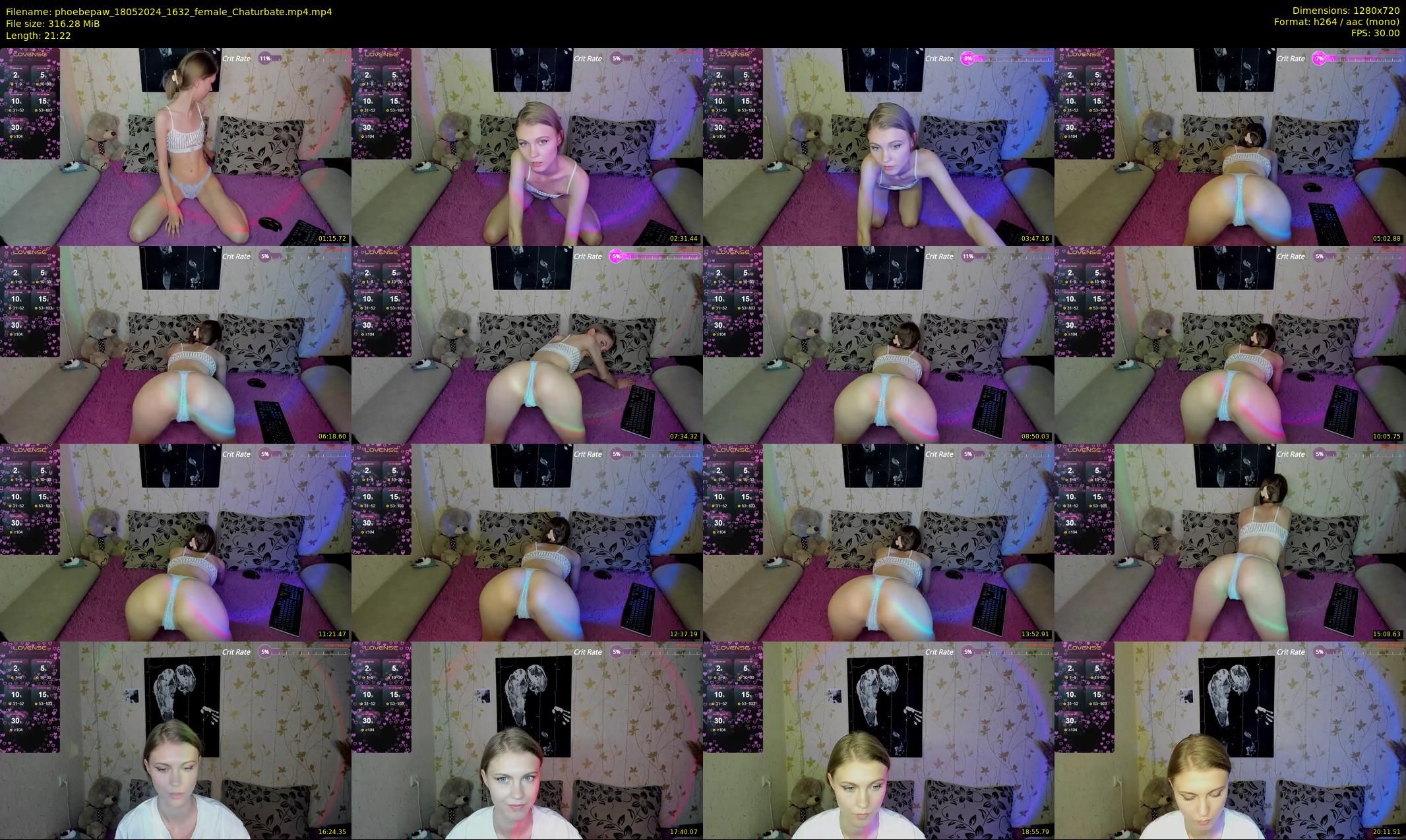 phoebepaw — 22 minute Chaturbate female cam show recording, 720p, May 18, 2024