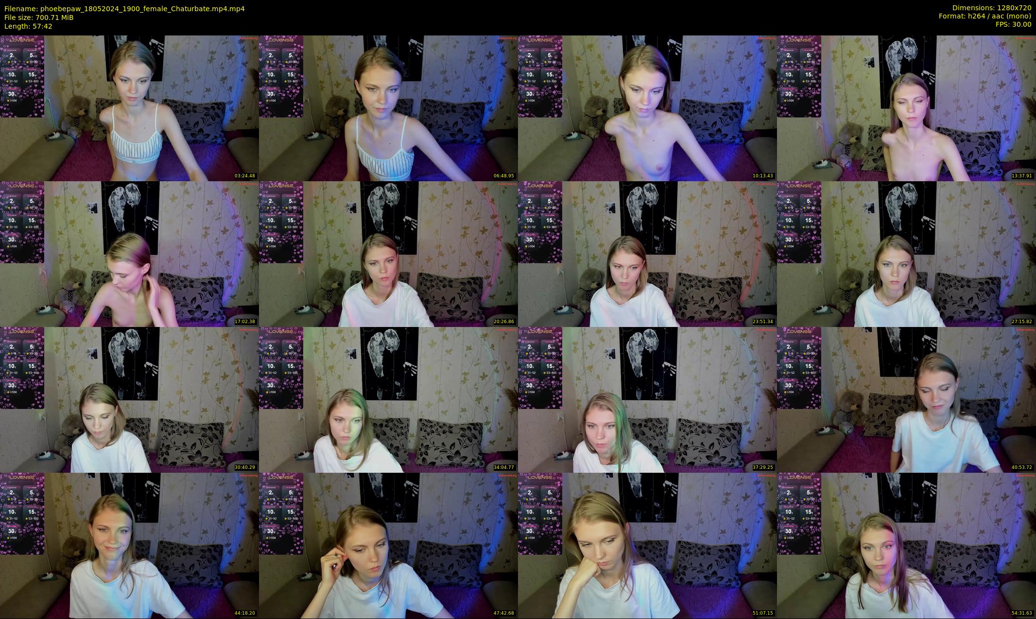 phoebepaw — 58 minute Chaturbate female cam show recording, 720p, May 18, 2024