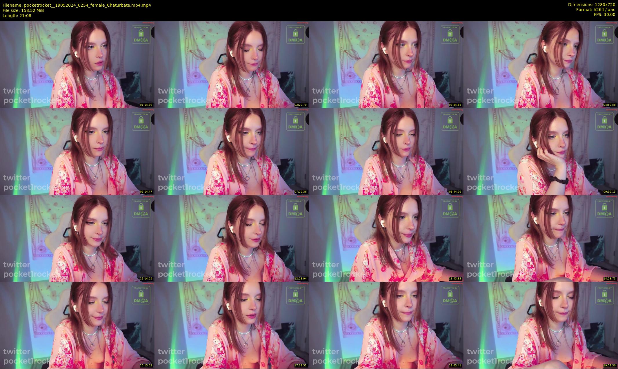 pocketrocket_ — 22 minute Chaturbate female cam show recording, 720p, May 19, 2024