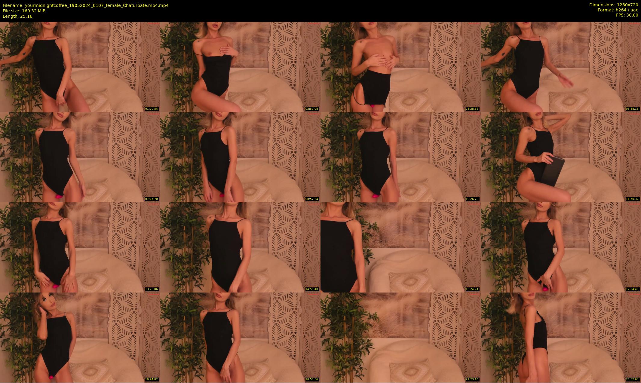 yourmidnightcoffee — 26 minute Chaturbate female cam show recording, 720p, May 19, 2024