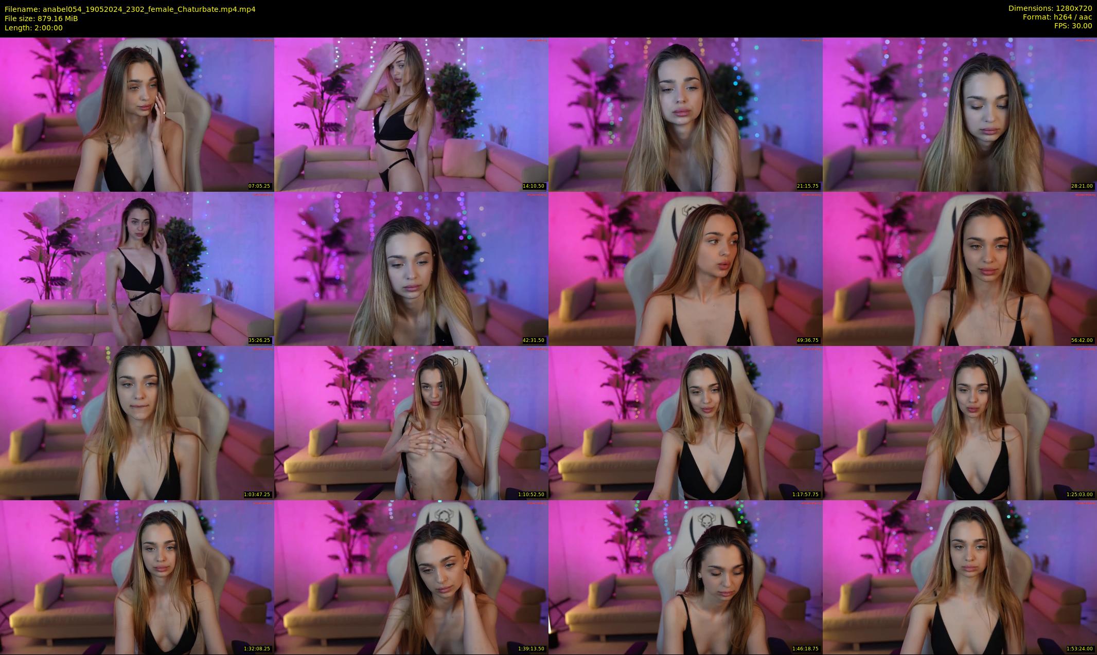 anabel054 — 120 minute Chaturbate female cam show recording, 720p, May 19, 2024