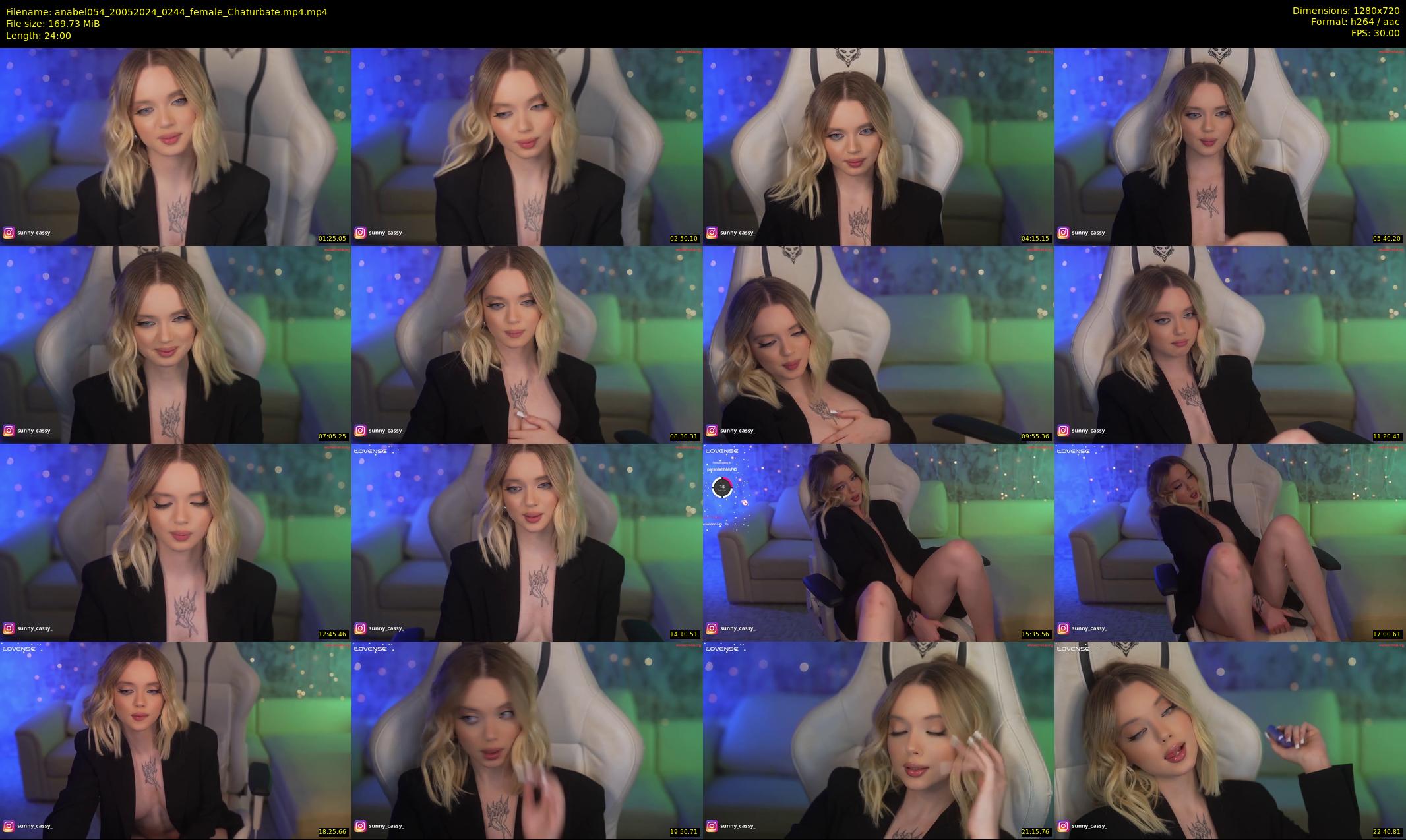 anabel054 — 24 minute Chaturbate female cam show recording, 720p, May 20, 2024