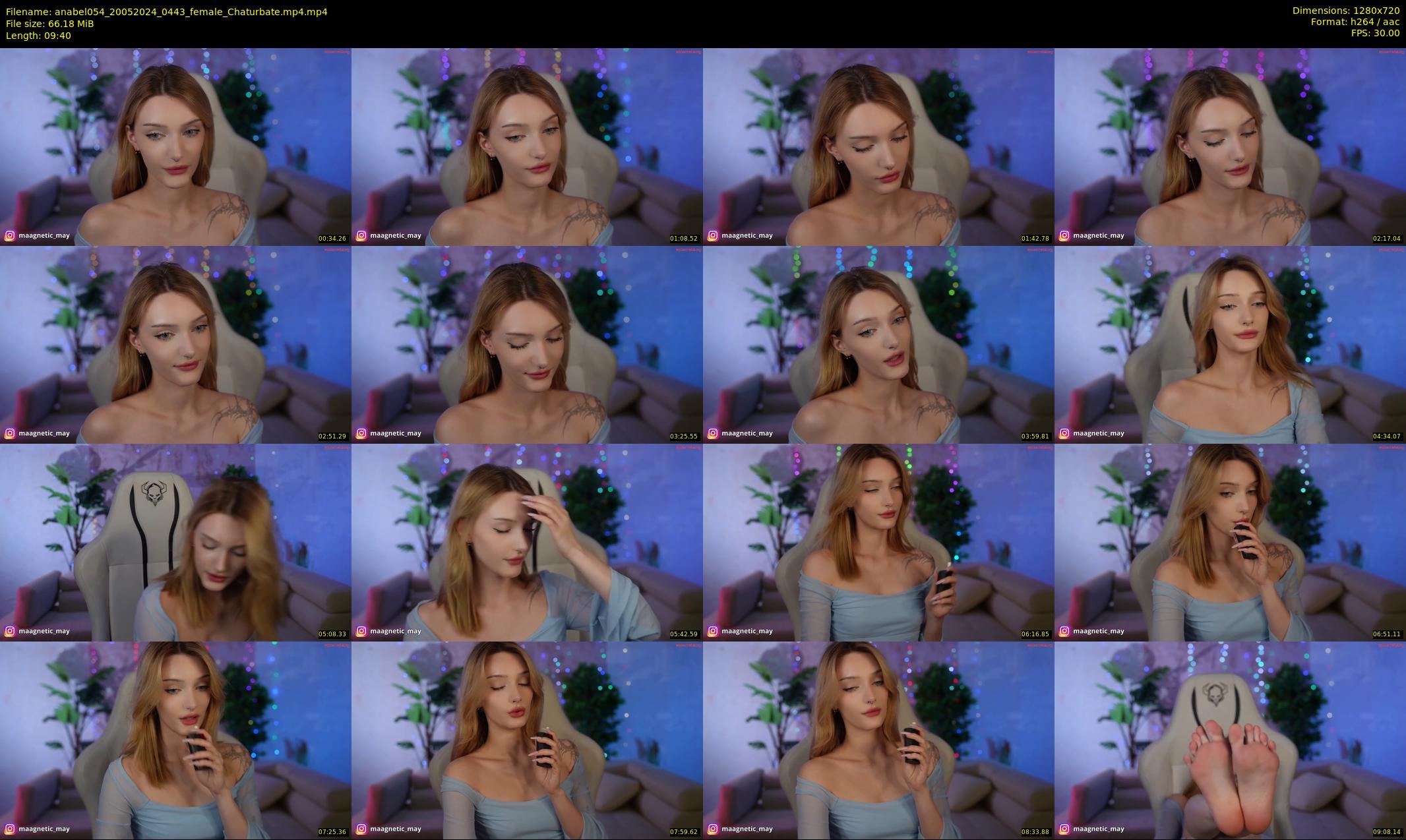 anabel054 — 10 minute Chaturbate female cam show recording, 720p, May 20, 2024