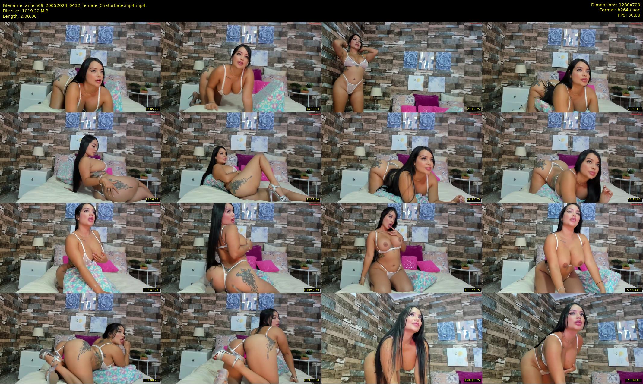 anielli69 — 120 minute Chaturbate female cam show recording, 720p, May 20, 2024