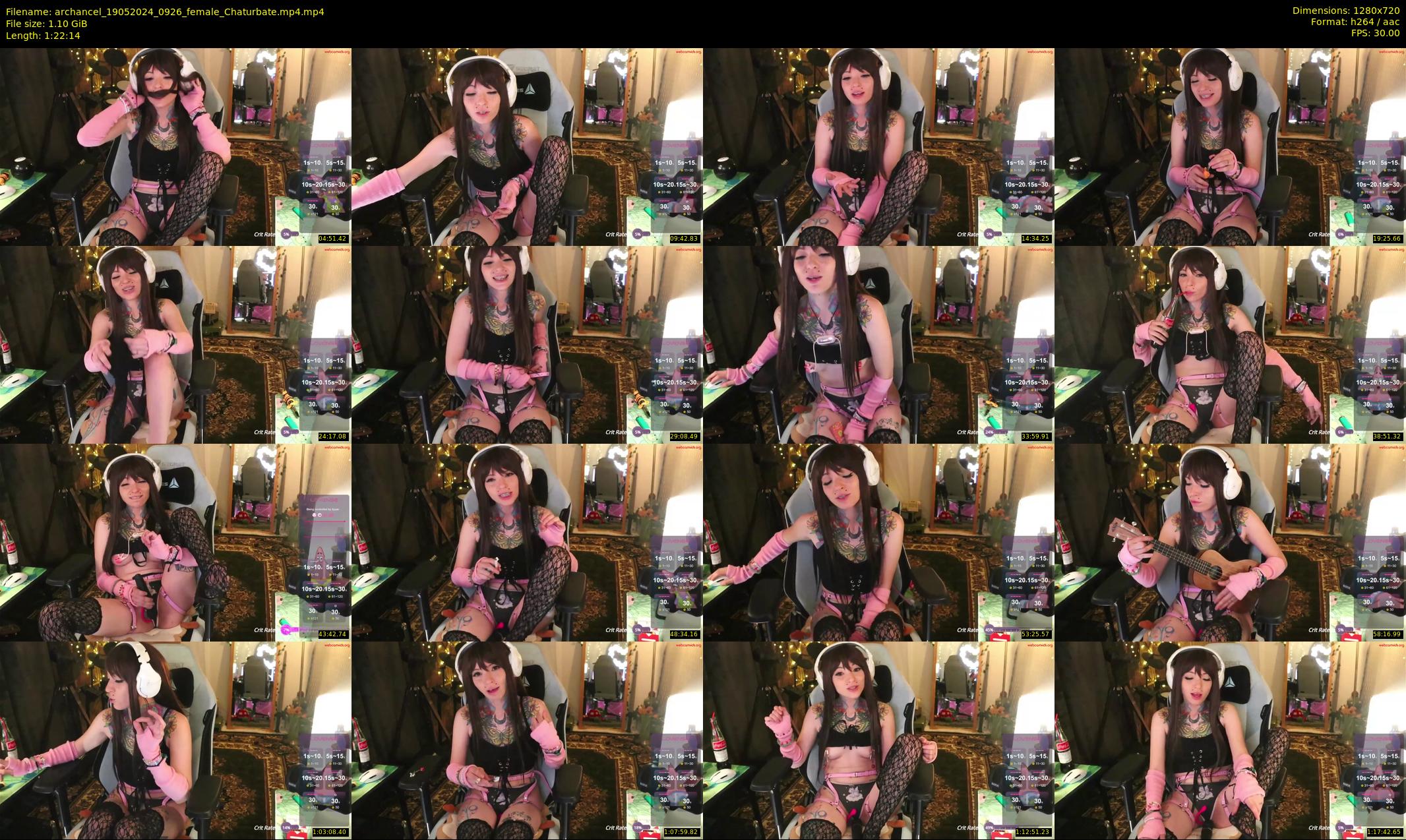 archancel — 83 minute Chaturbate female cam show recording, 720p, May 19, 2024