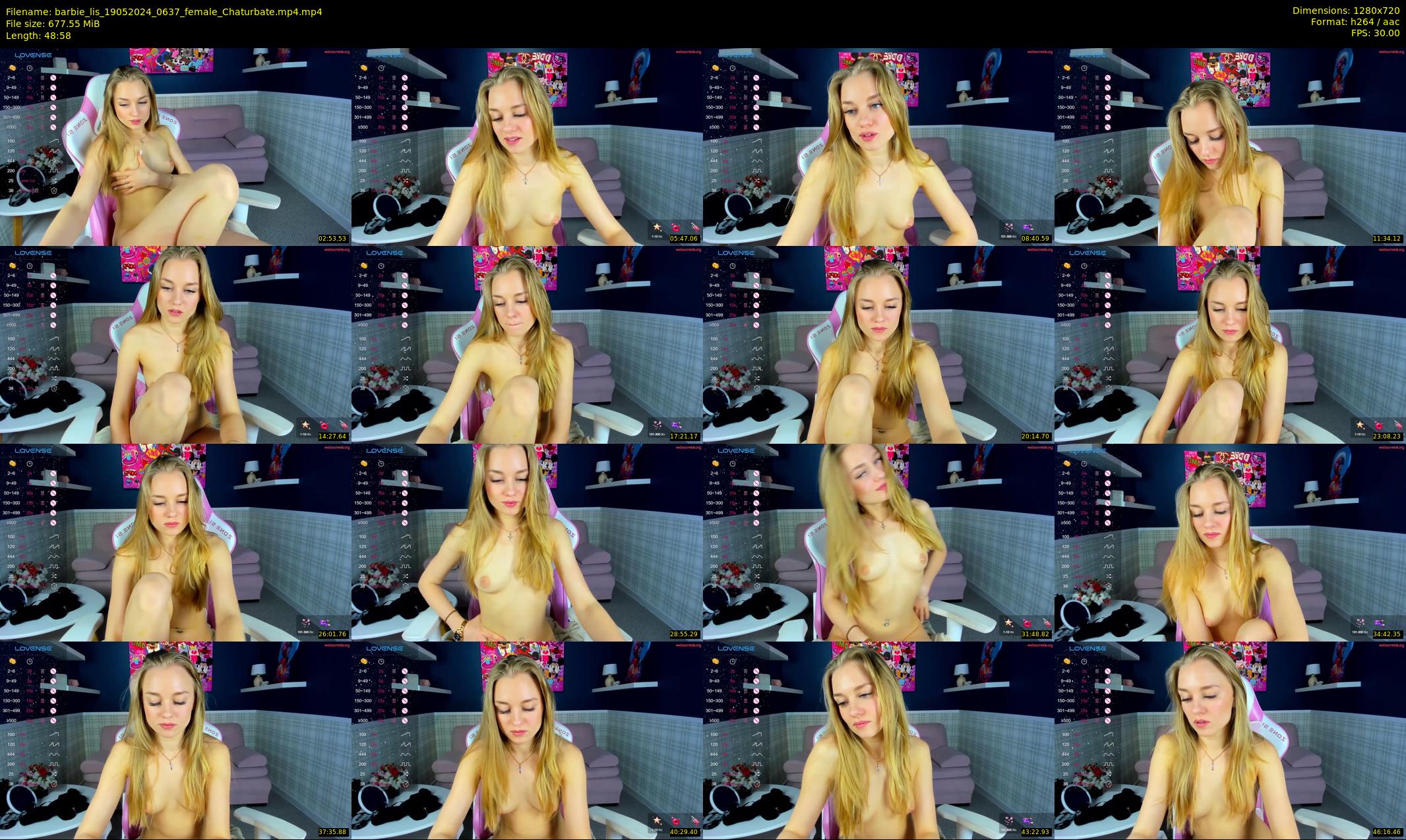 barbie_lis — 49 minute Chaturbate female cam show recording, 720p, May 19, 2024