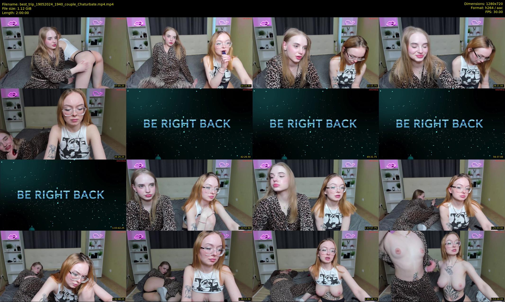 best_trip — 120 minute Chaturbate couple cam show recording, 720p, May 19, 2024