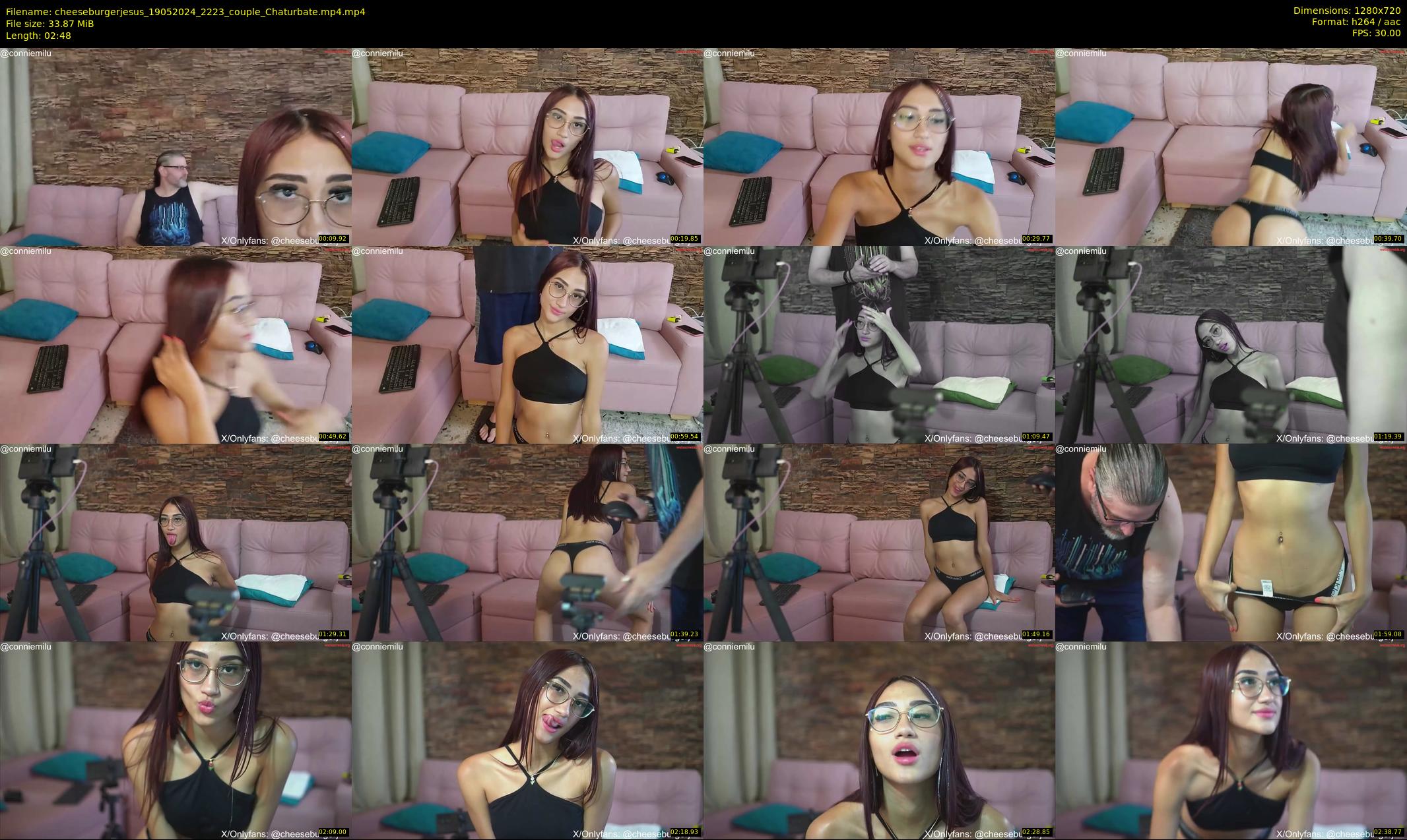 cheeseburgerjesus — 3 minute Chaturbate couple cam show recording, 720p, May 19, 2024