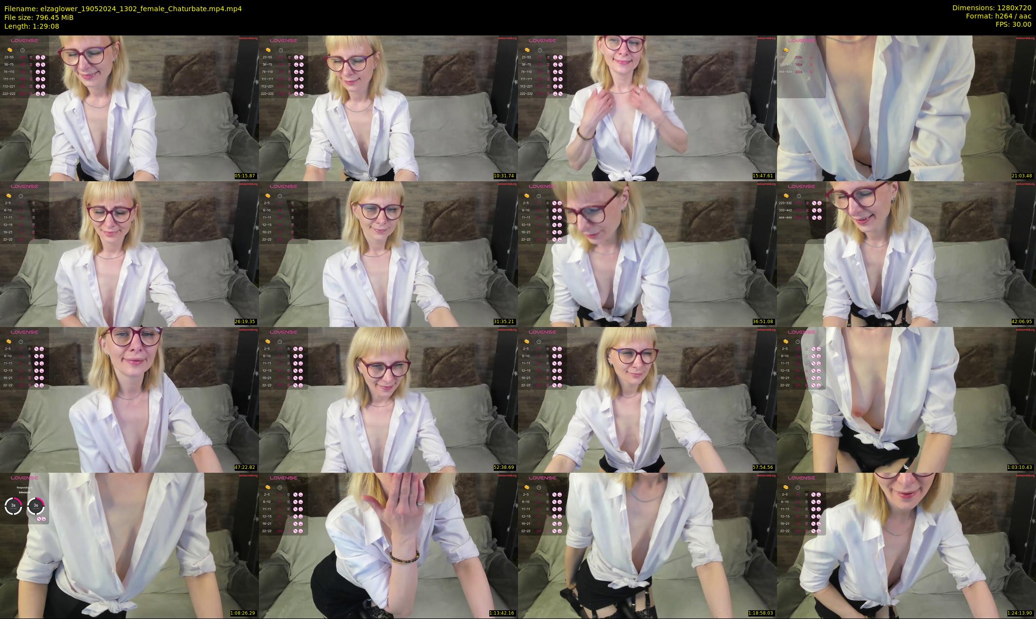 elzaglower — 90 minute Chaturbate female cam show recording, 720p, May 19, 2024