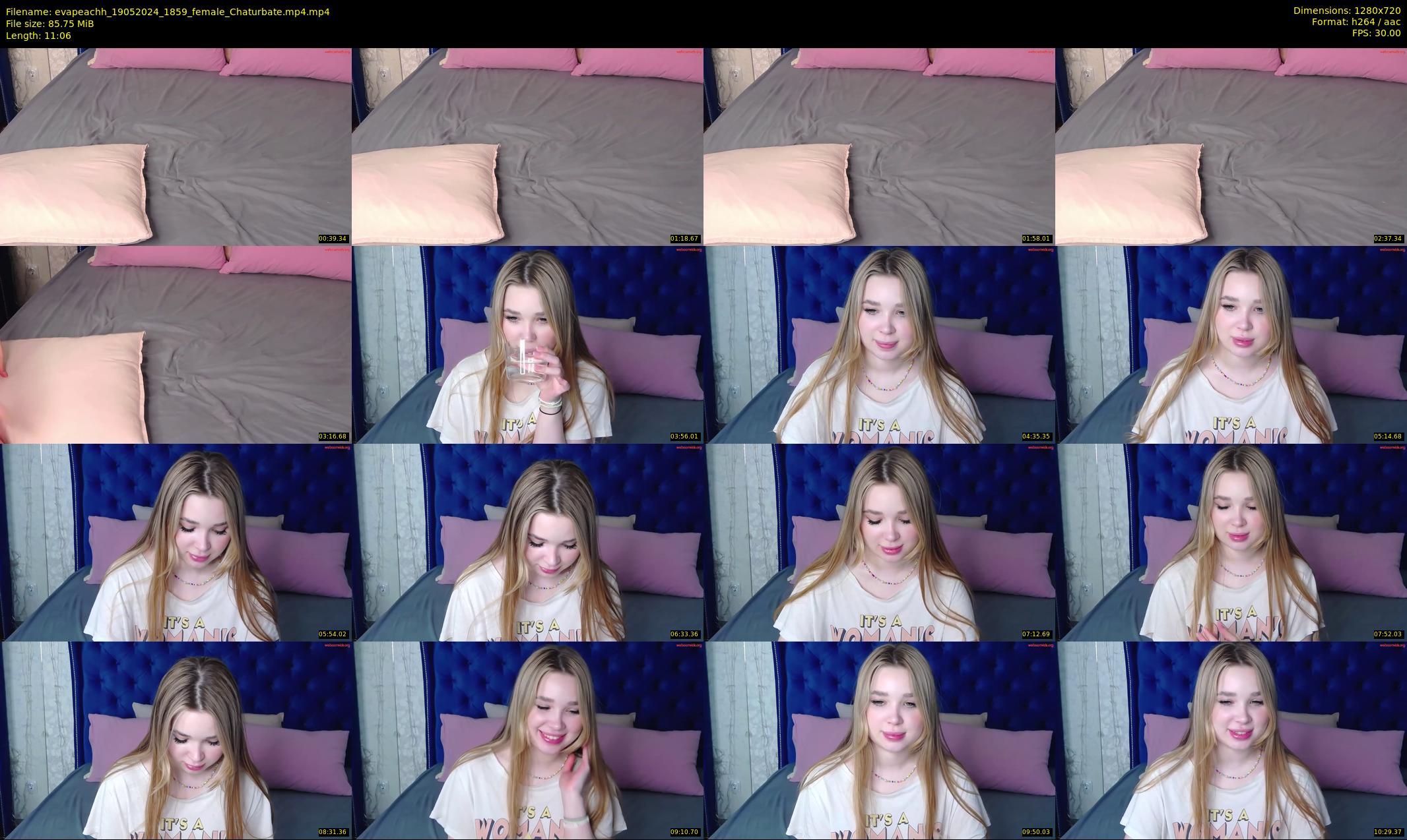 evapeachh — 12 minute Chaturbate female cam show recording, 720p, May 19, 2024