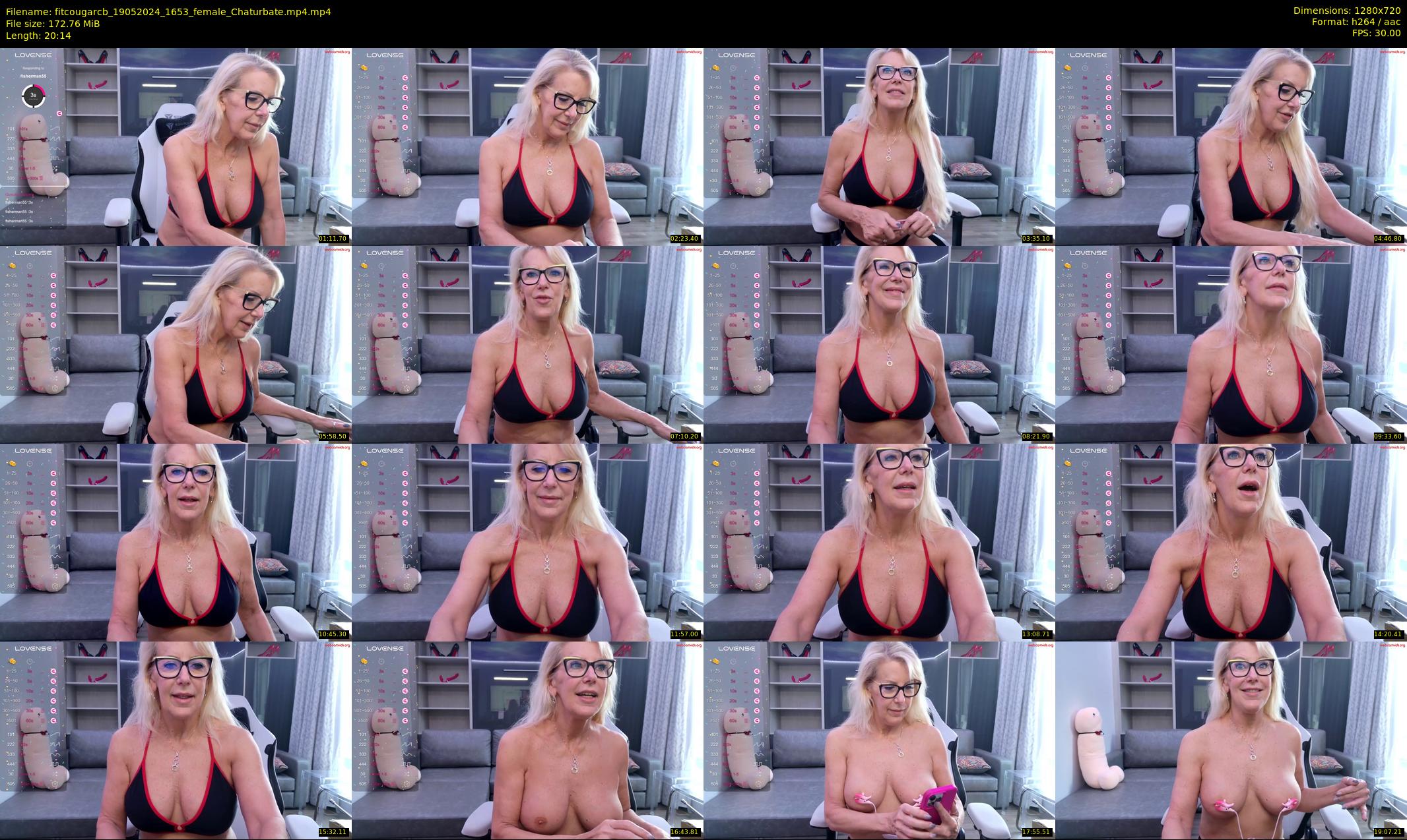 fitcougarcb — 21 minute Chaturbate female cam show recording, 720p, May 19, 2024
