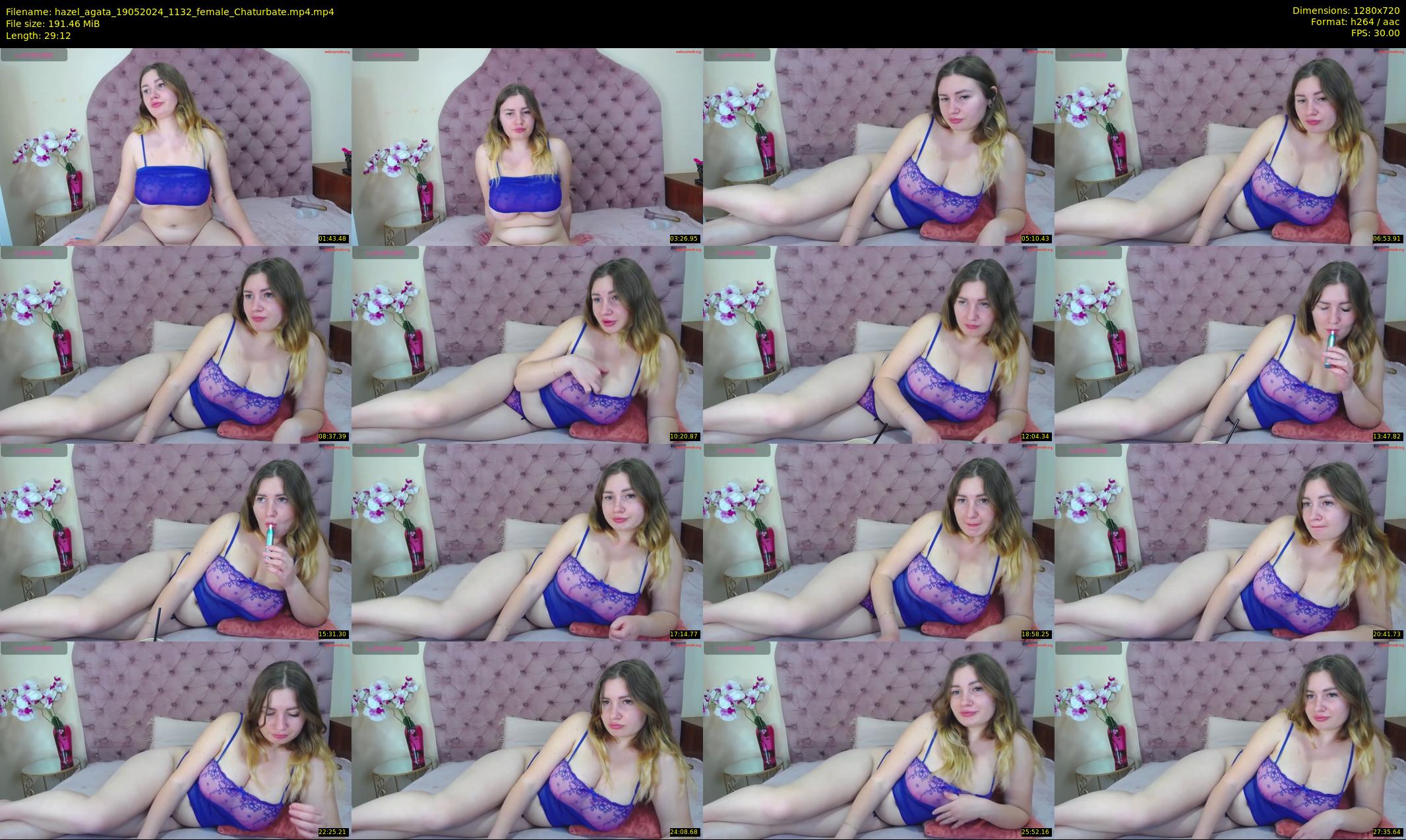 hazel_agata — 30 minute Chaturbate female cam show recording, 720p, May 19, 2024