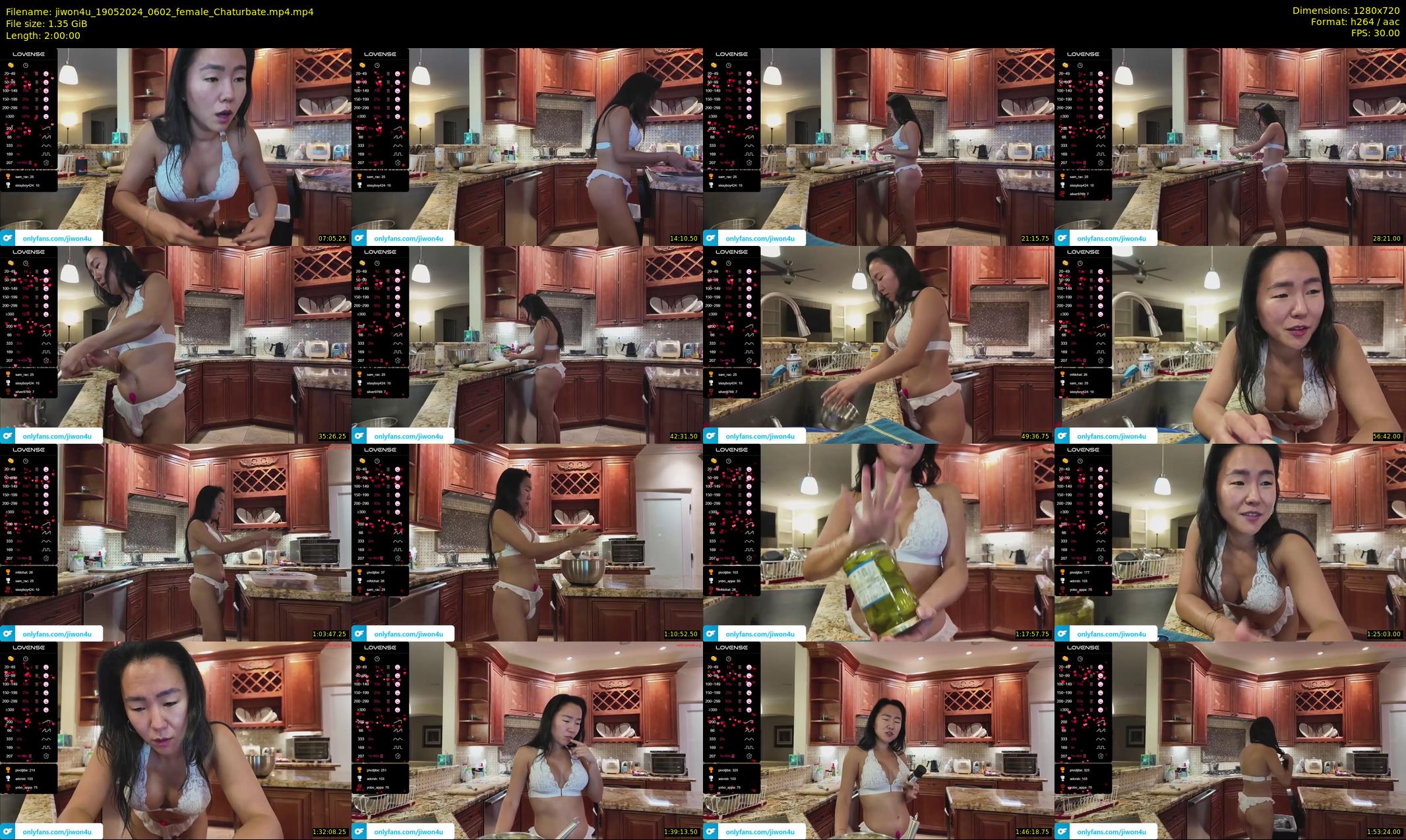 jiwon4u — 120 minute Chaturbate female cam show recording, 720p, May 19, 2024