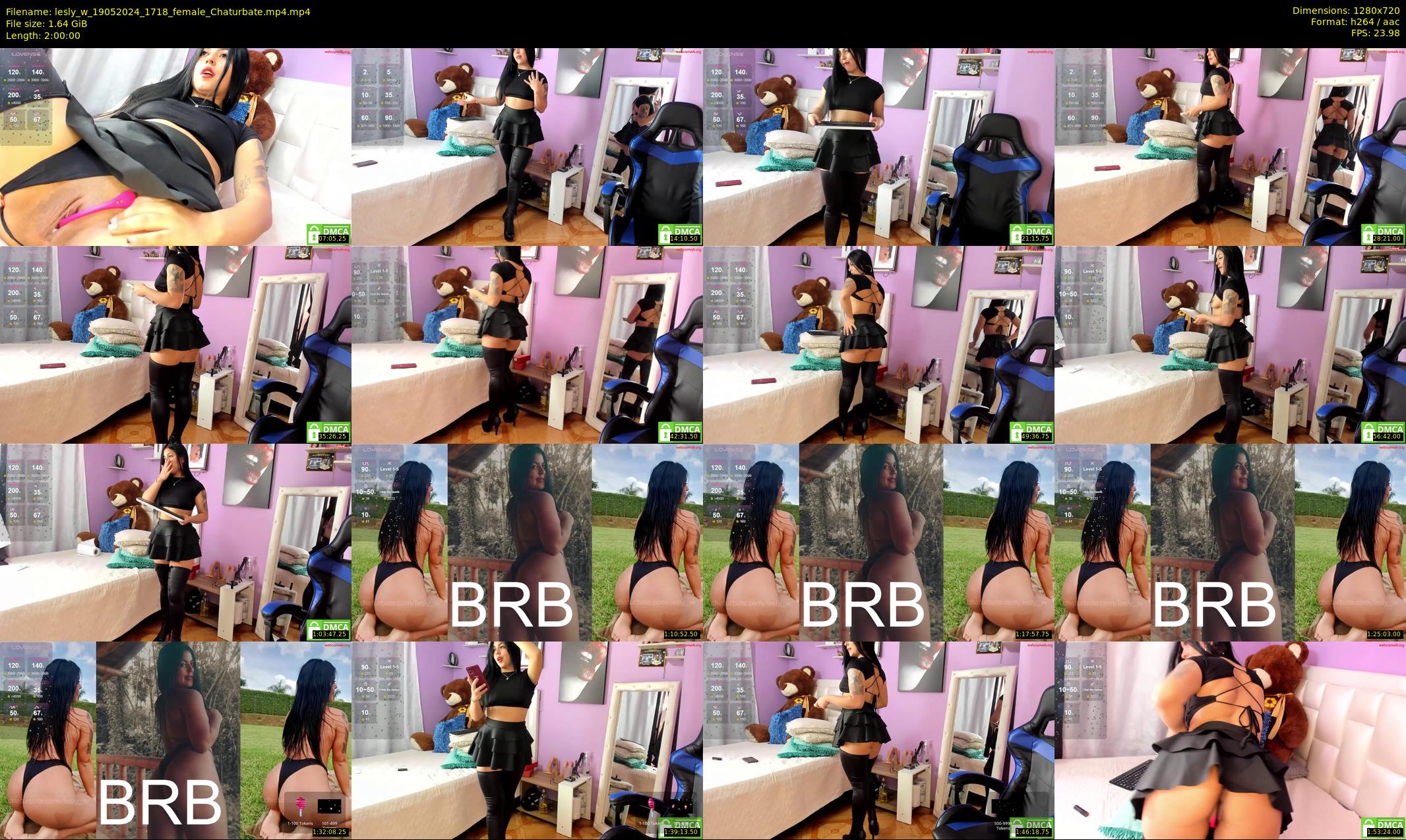 lesly_w — 120 minute Chaturbate female cam show recording, 720p, May 19, 2024