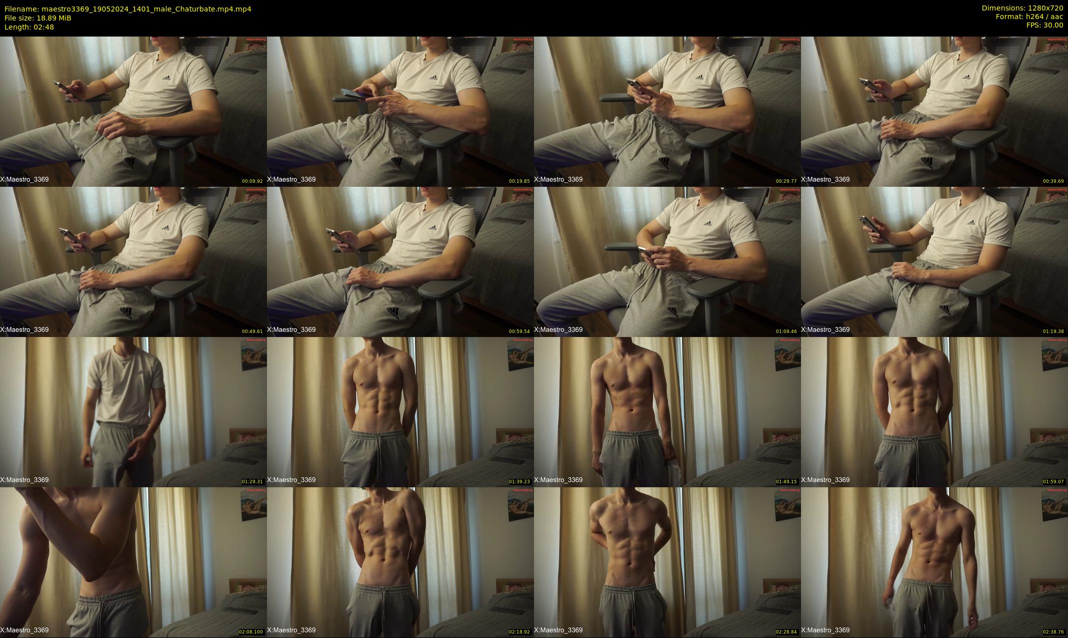 maestro3369 — 3 minute Chaturbate male cam show recording, 720p, May 19, 2024