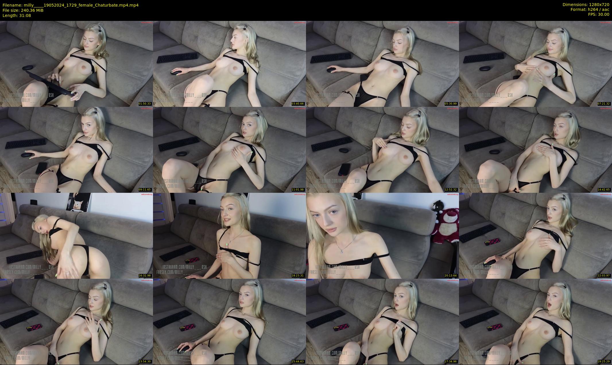 milly____ — 32 minute Chaturbate couple cam show recording, 720p, May 19, 2024