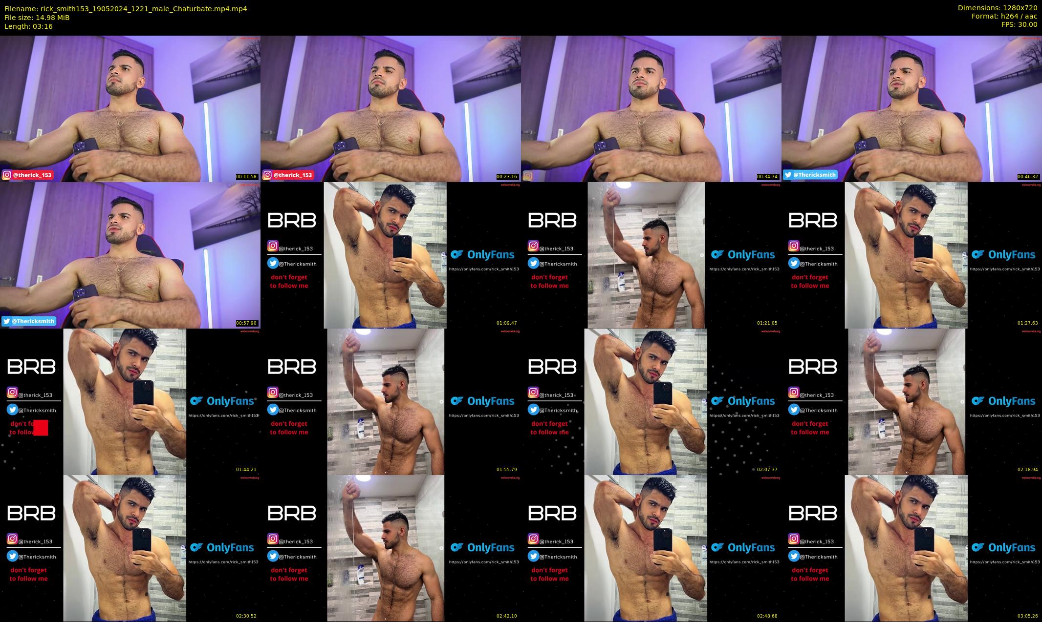 rick_smith153 — 4 minute Chaturbate male cam show recording, 720p, May 19, 2024