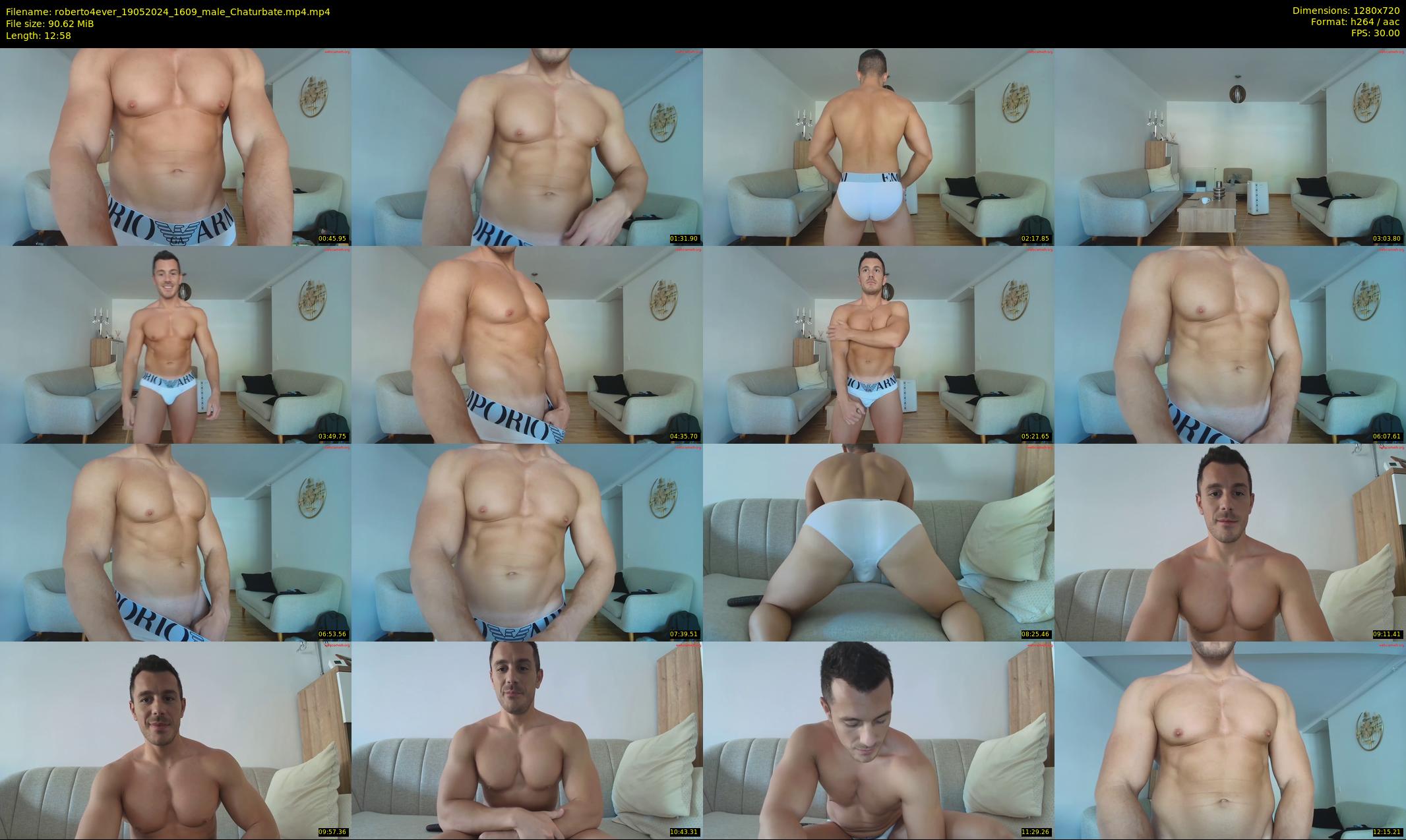 roberto4ever — 13 minute Chaturbate male cam show recording, 720p, May 19, 2024