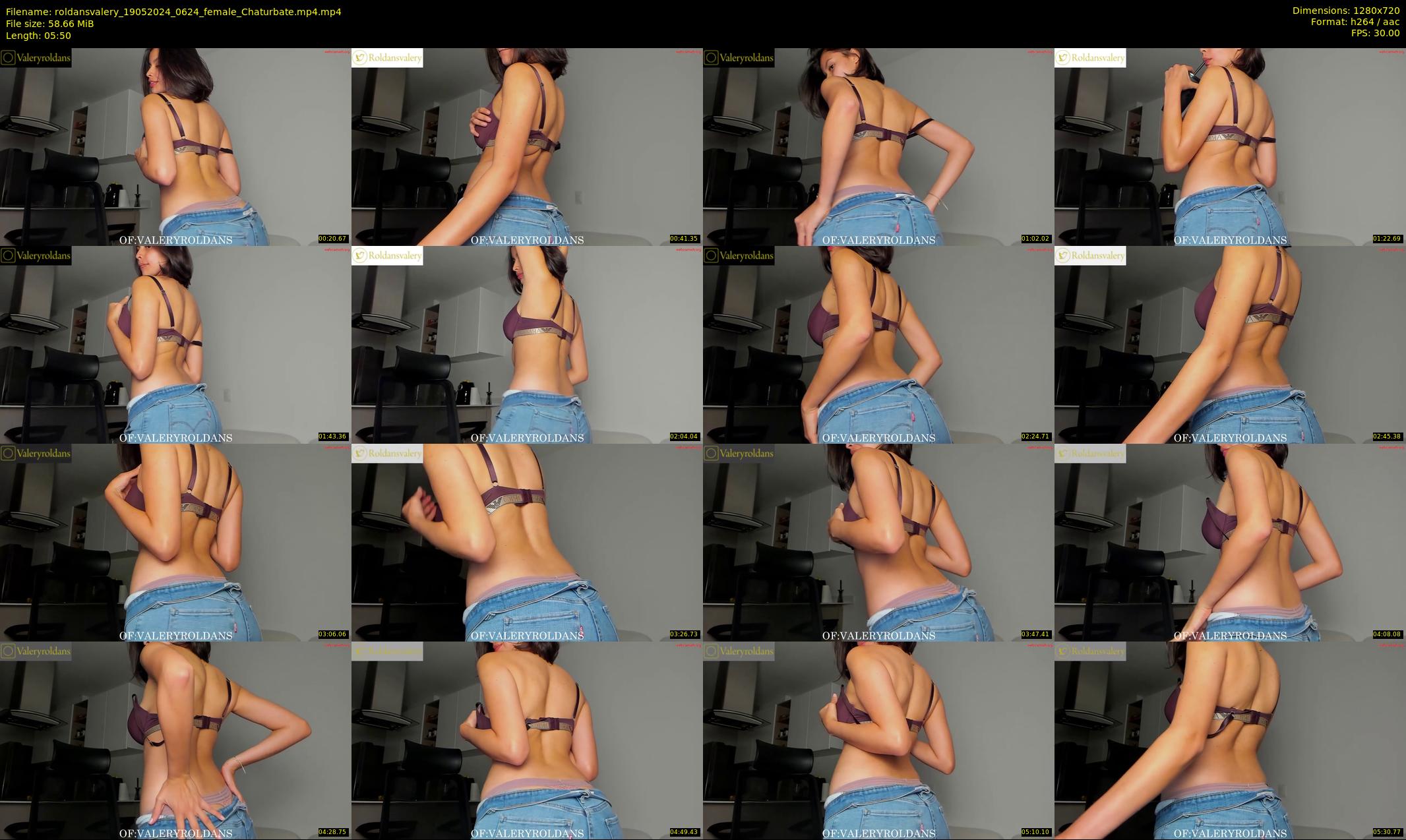 roldansvalery — 6 minute Chaturbate female cam show recording, 720p, May 19, 2024