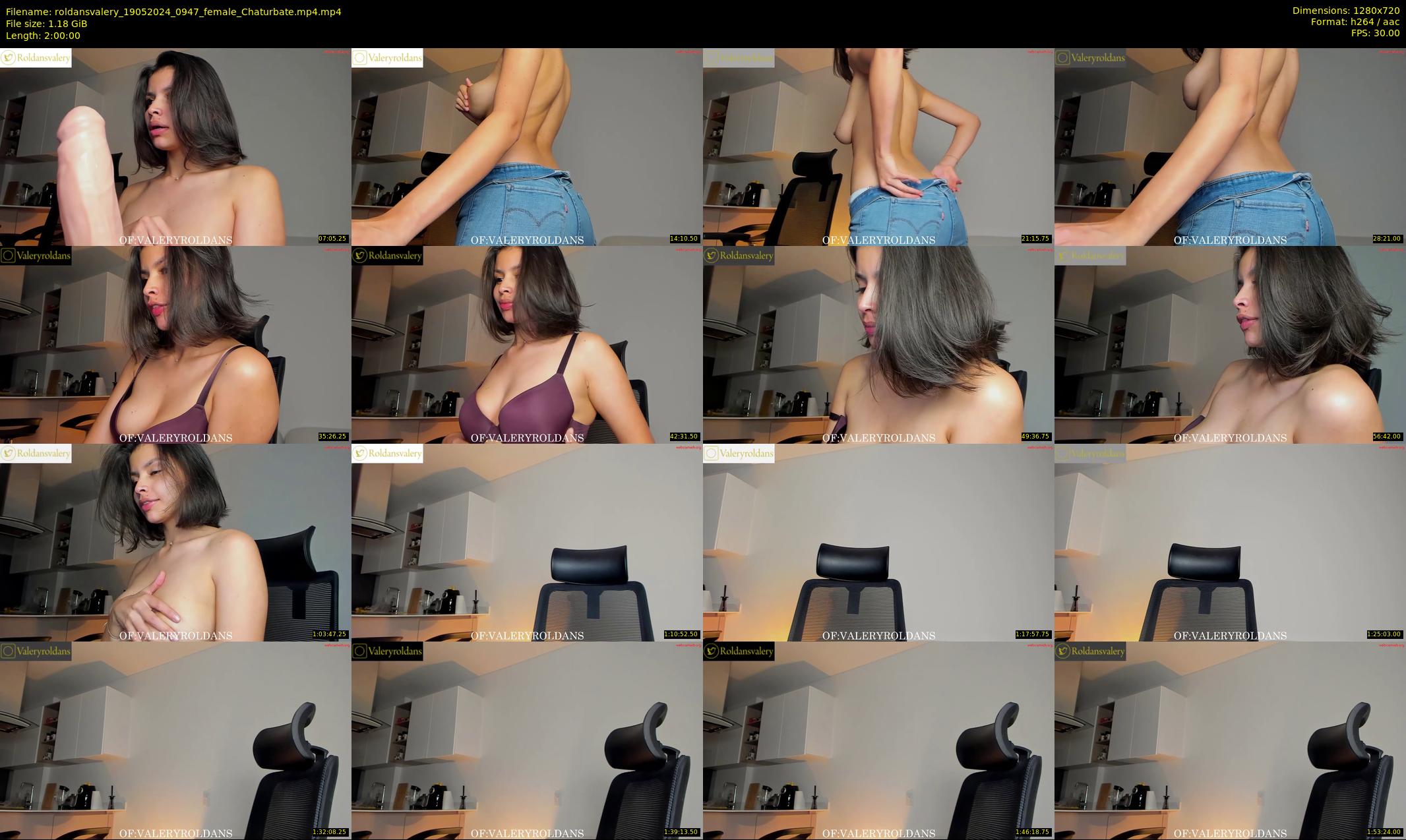 roldansvalery — 120 minute Chaturbate female cam show recording, 720p, May 19, 2024