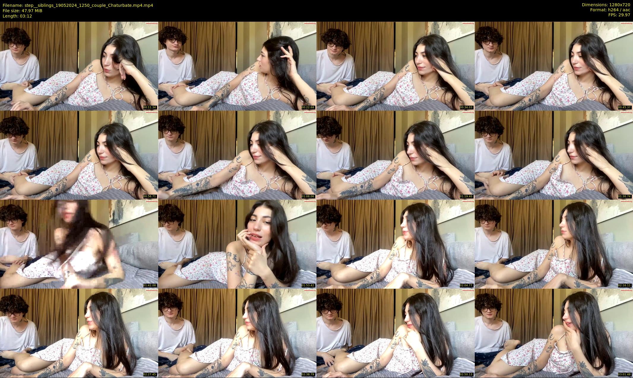step__siblings — 4 minute Chaturbate couple cam show recording, 720p, May 19, 2024