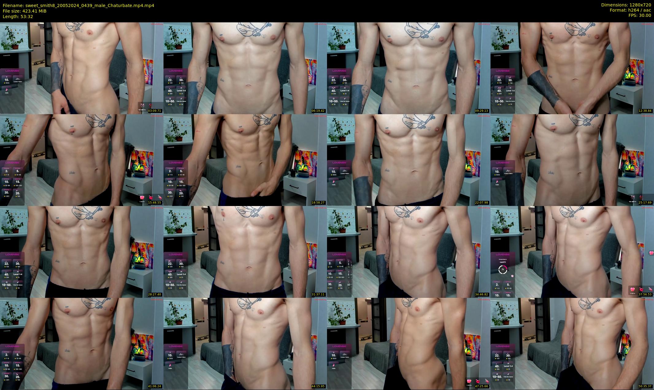 sweet_smith8 — 54 minute Chaturbate male cam show recording, 720p, May 20, 2024