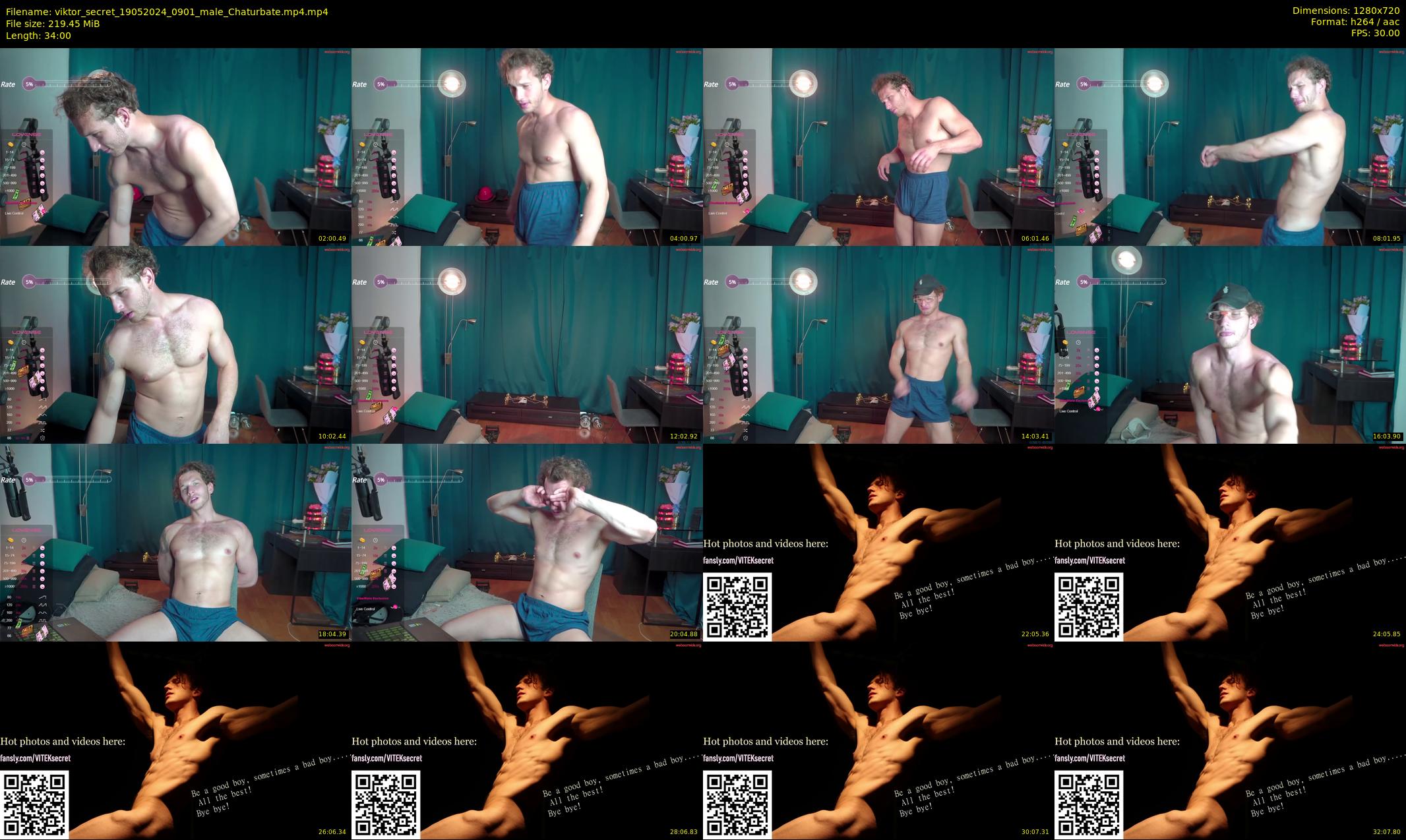 viktor_secret — 34 minute Chaturbate male cam show recording, 720p, May 19, 2024