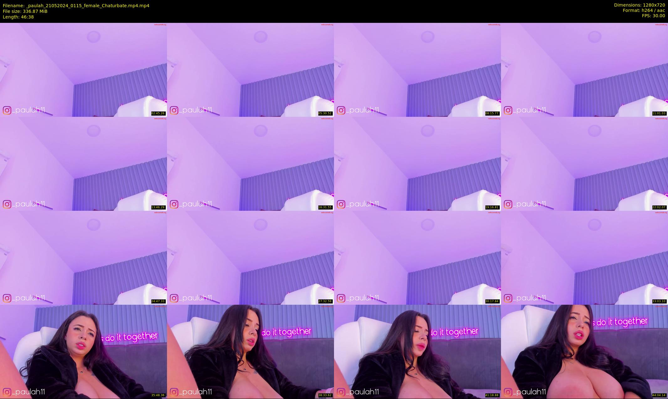 _paulah — 47 minute Chaturbate female cam show recording, 720p, May 21, 2024