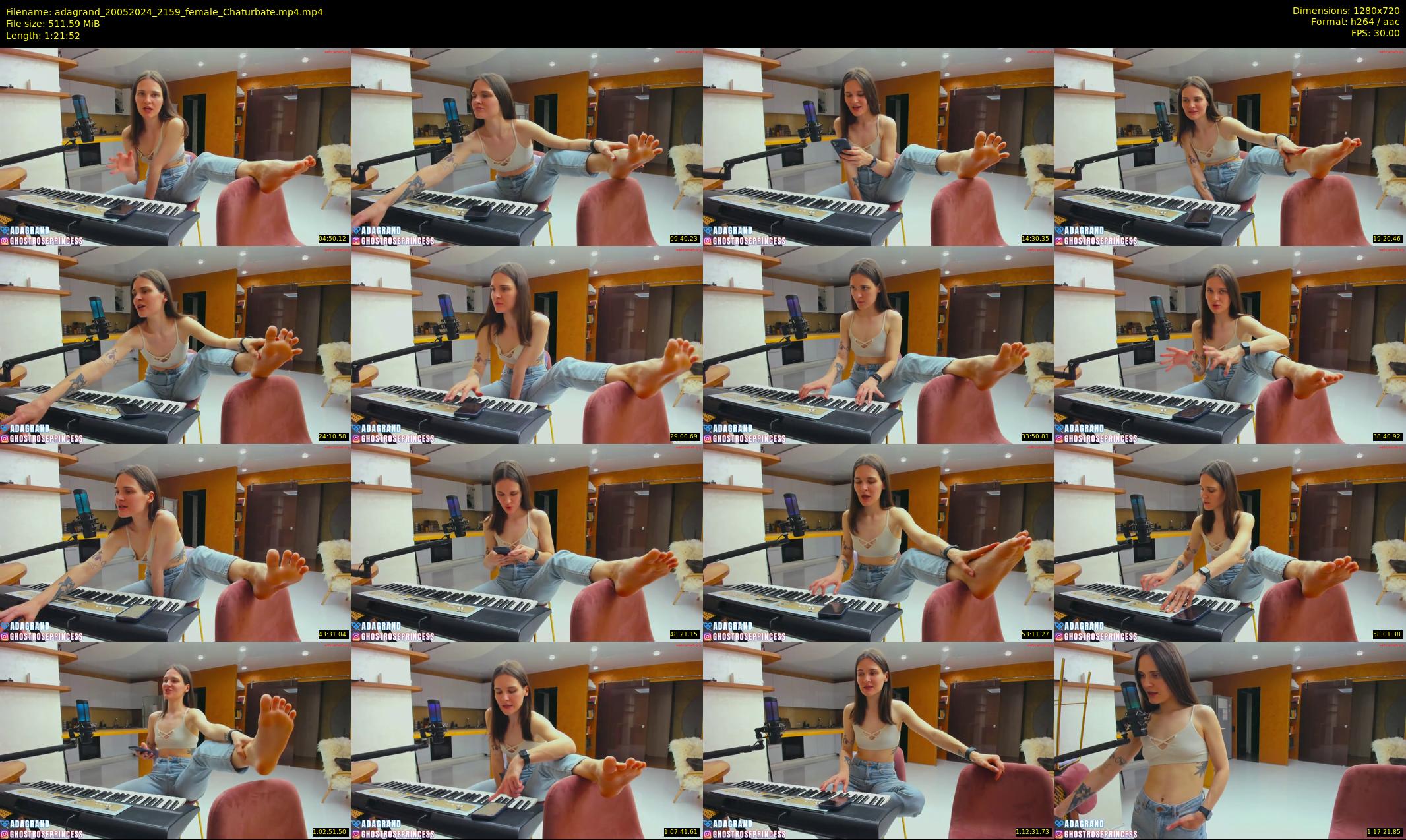adagrand — 82 minute Chaturbate female cam show recording, 720p, May 20, 2024