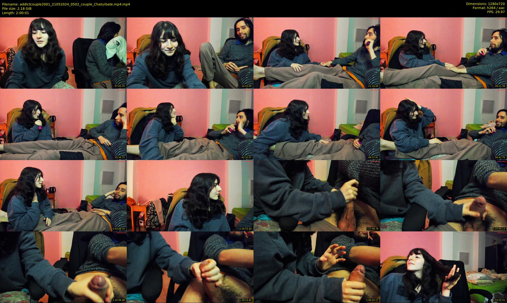 addictcouple2001 — 121 minute Chaturbate couple cam show recording, 720p, May 21, 2024
