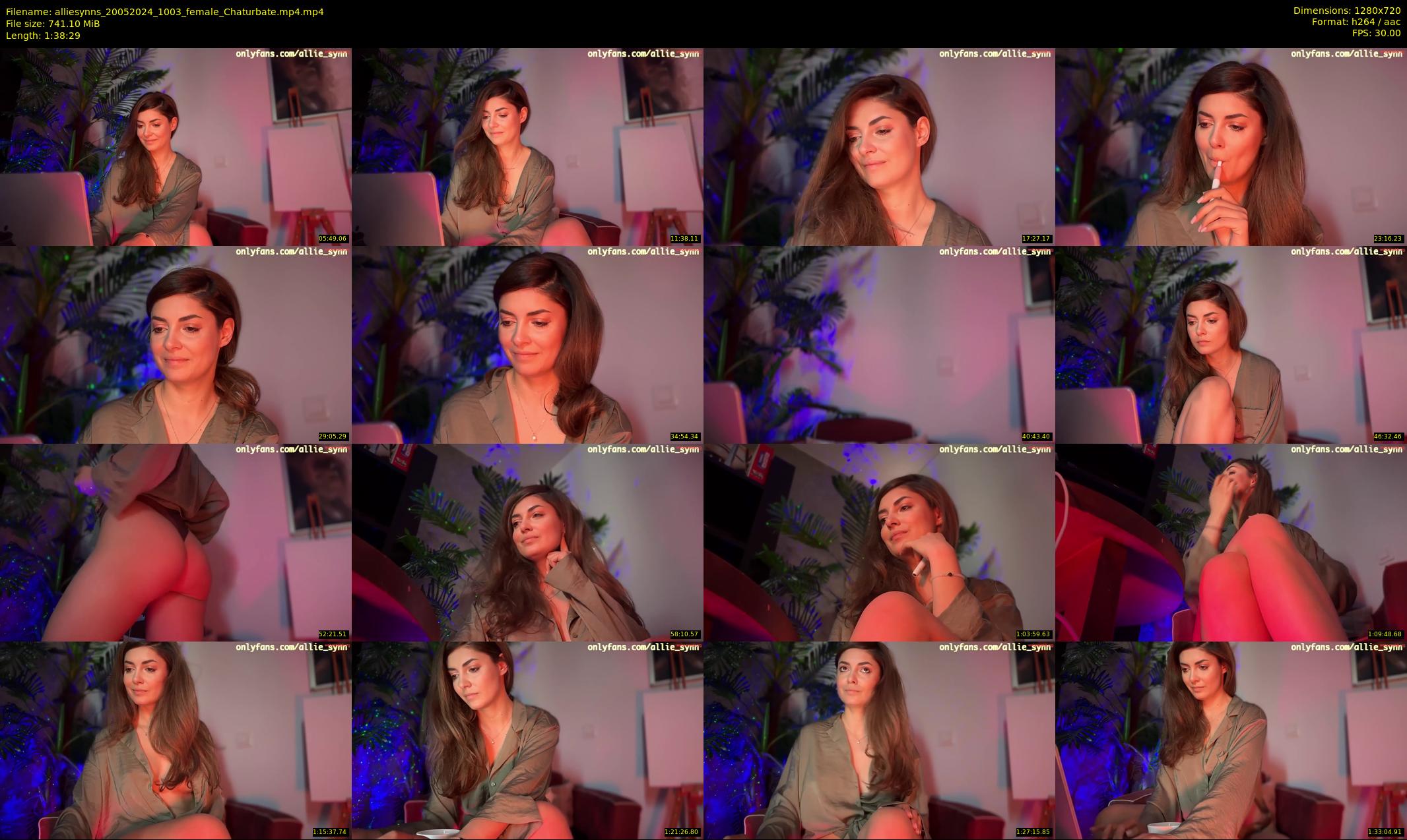 alliesynns — 99 minute Chaturbate female cam show recording, 720p, May 20, 2024