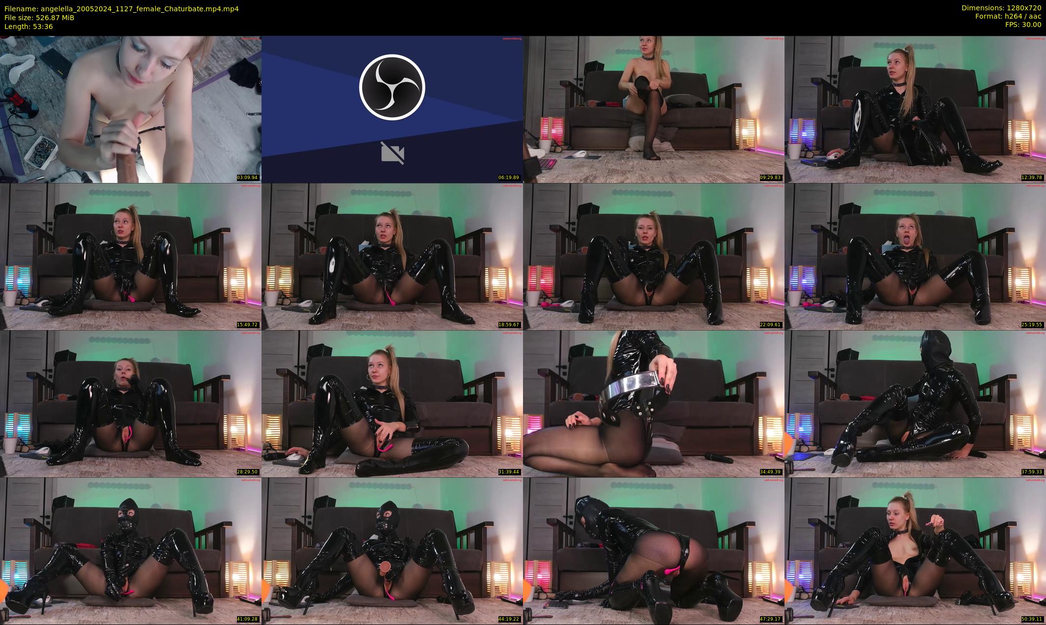 angelella — 54 minute Chaturbate female cam show recording, 720p, May 20, 2024