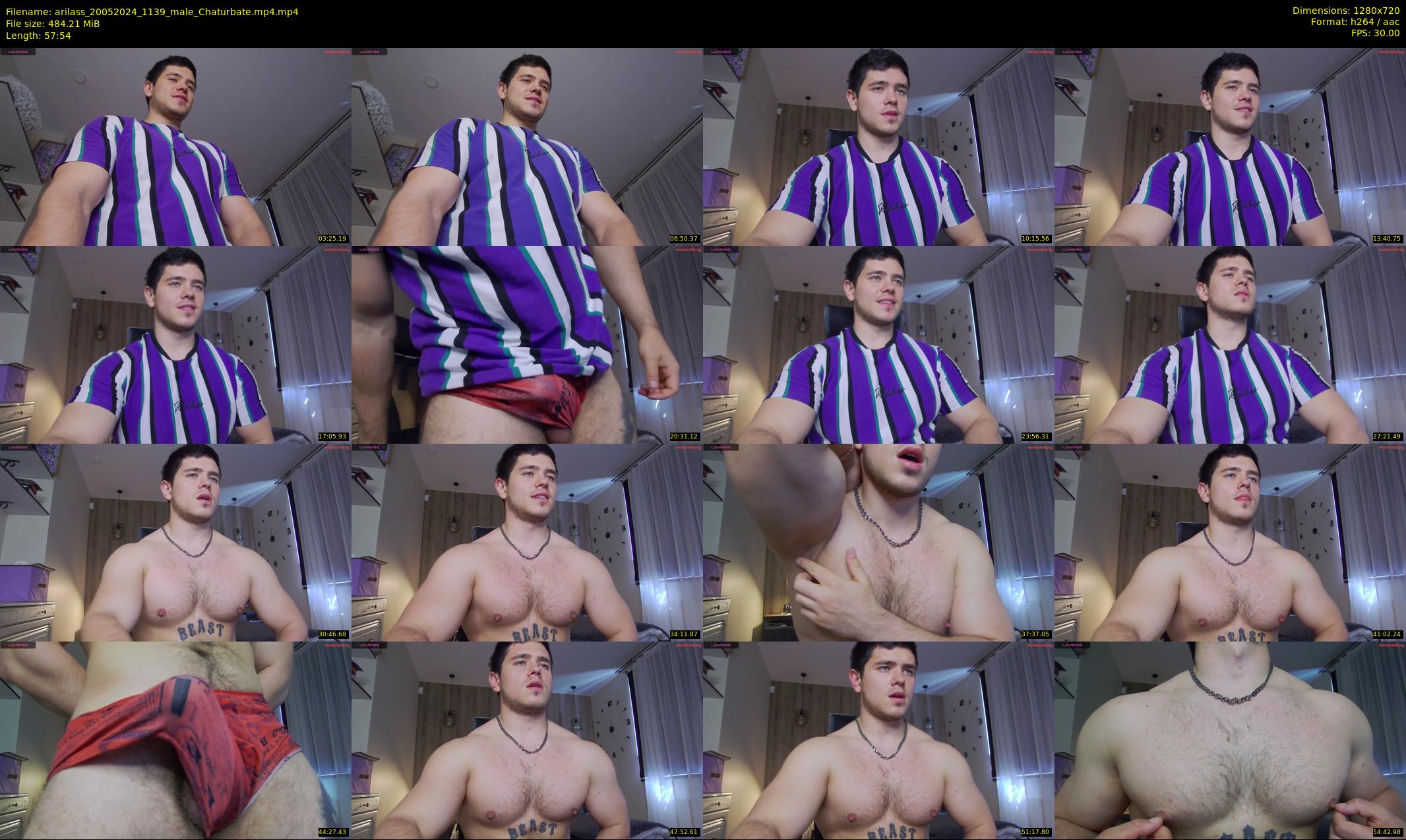 arilass — 58 minute Chaturbate male cam show recording, 720p, May 20, 2024