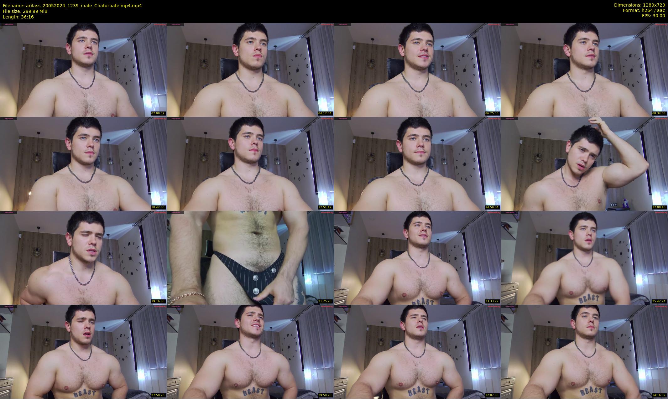 arilass — 37 minute Chaturbate male cam show recording, 720p, May 20, 2024