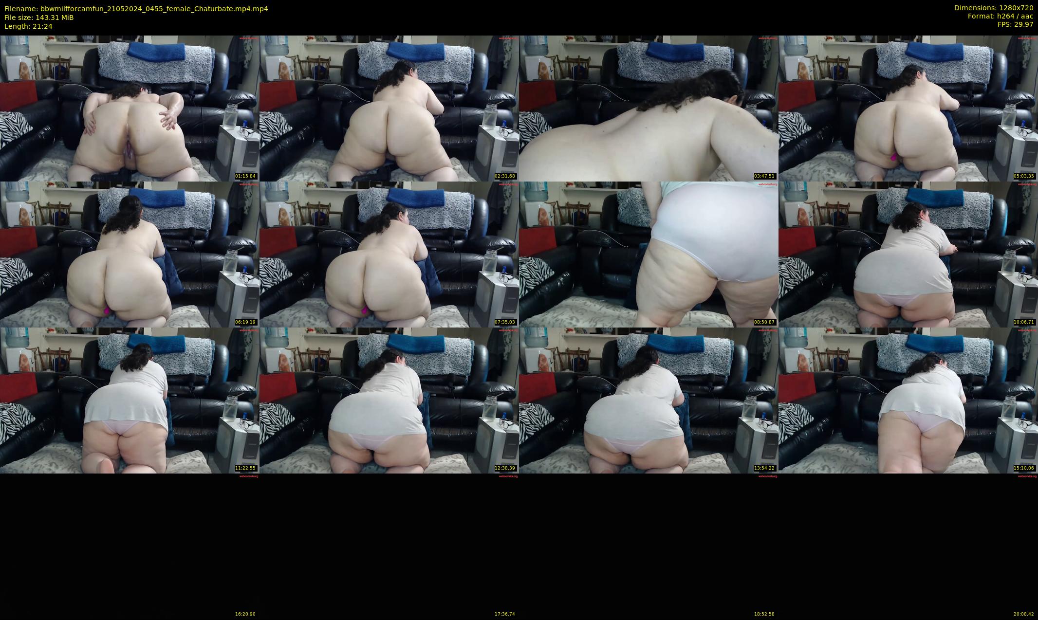 bbwmilfforcamfun — 22 minute Chaturbate female cam show recording, 720p, May 21, 2024