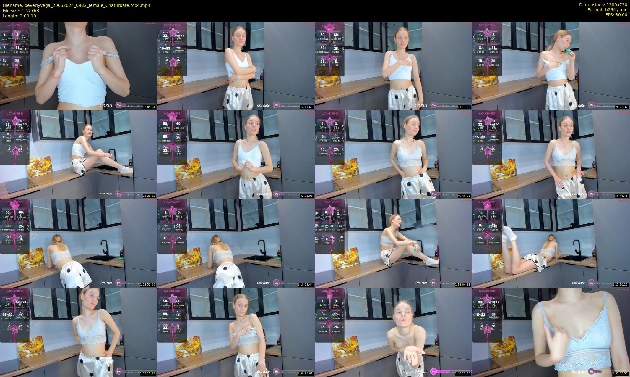 beverlyvega — 121 minute Chaturbate couple cam show recording, 720p, May 20, 2024