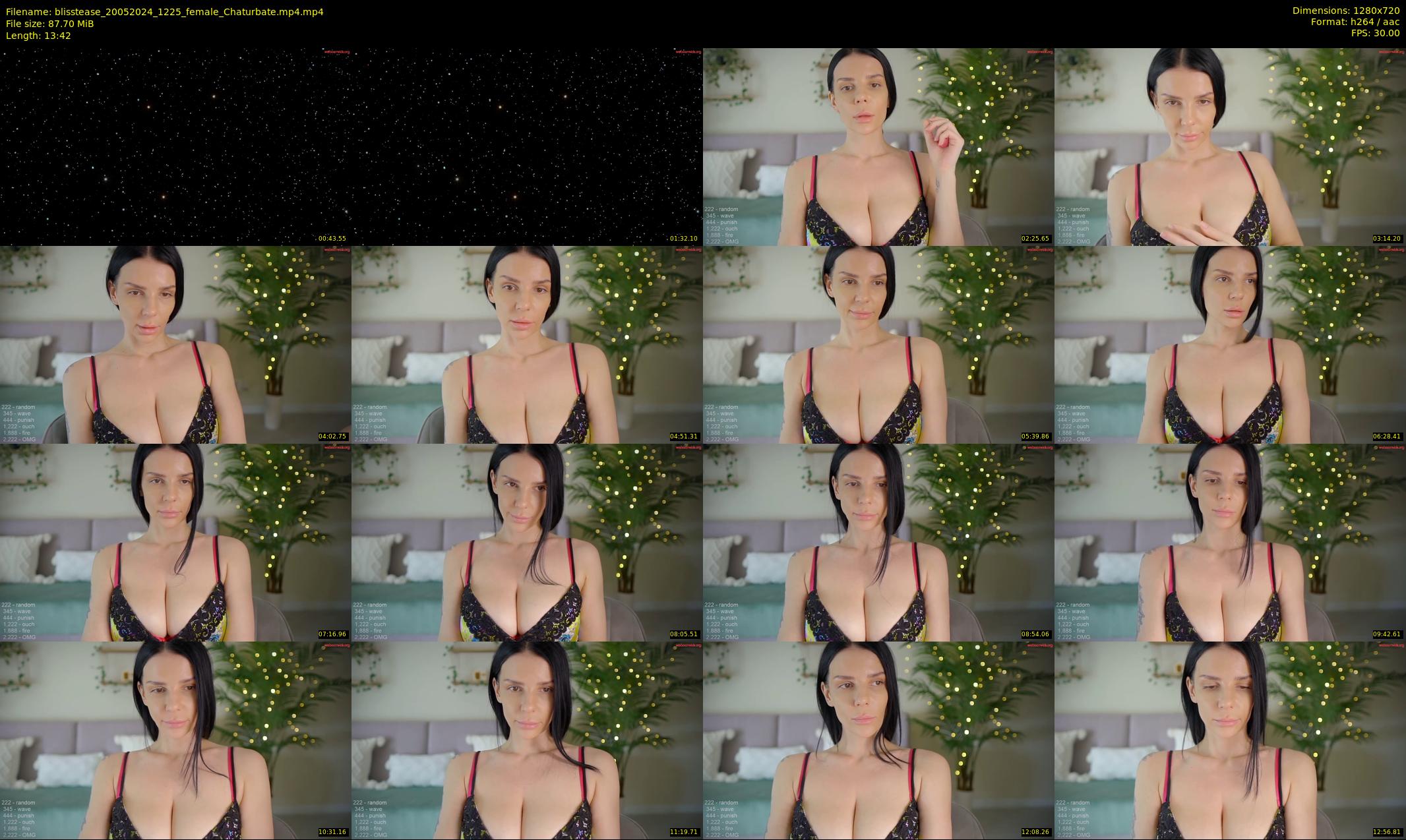 blisstease — 14 minute Chaturbate female cam show recording, 720p, May 20, 2024