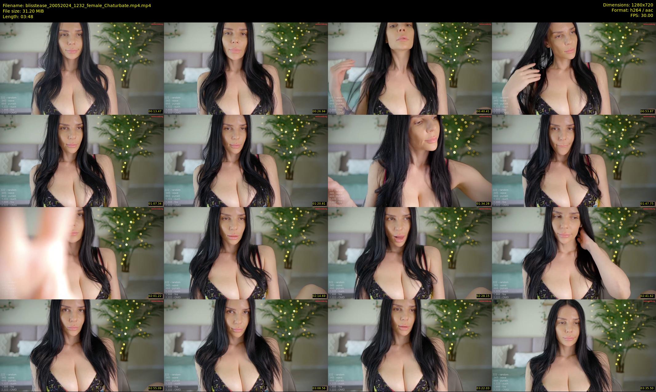 blisstease — 4 minute Chaturbate female cam show recording, 720p, May 20, 2024