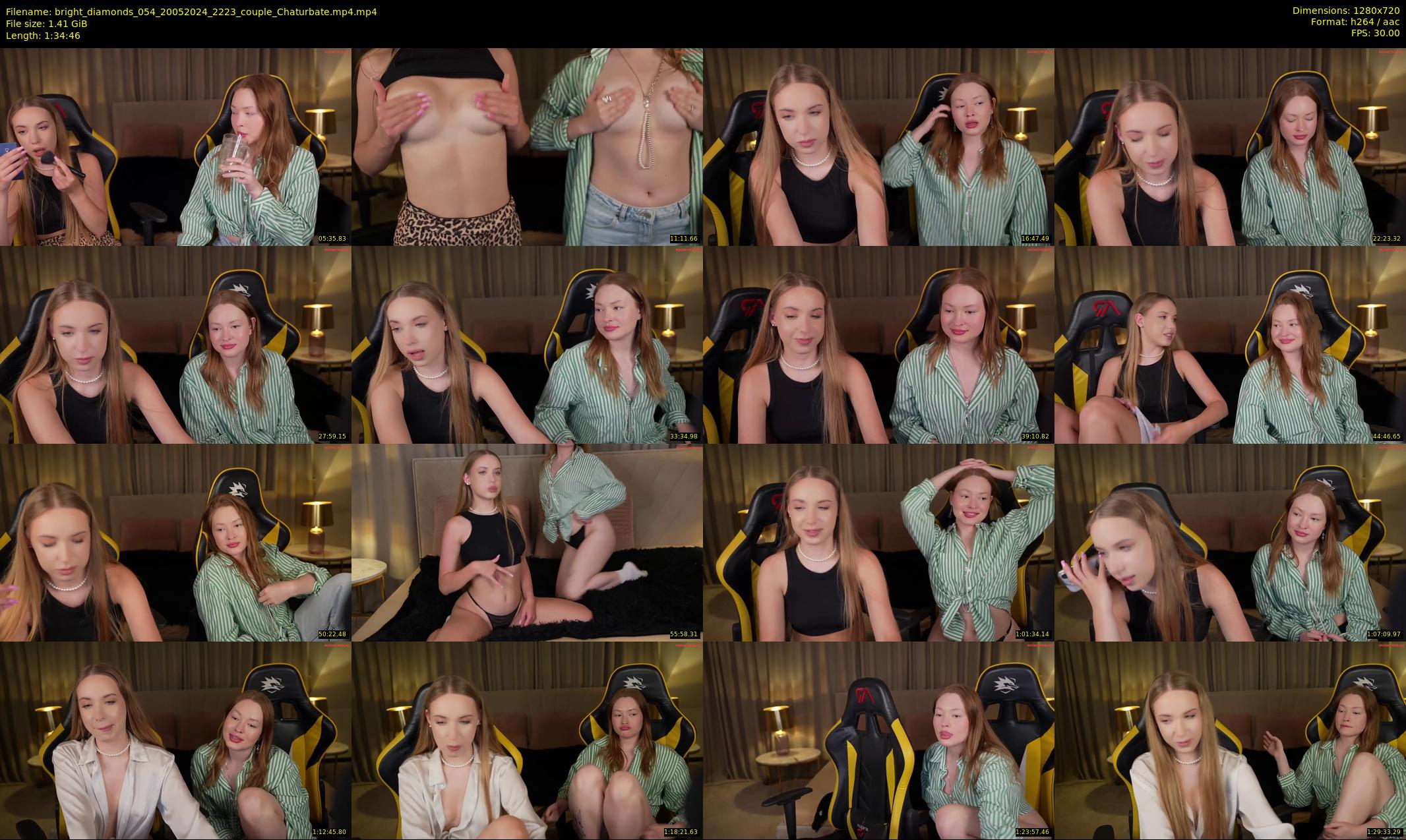 bright_diamonds_054 — 95 minute Chaturbate couple cam show recording, 720p, May 20, 2024