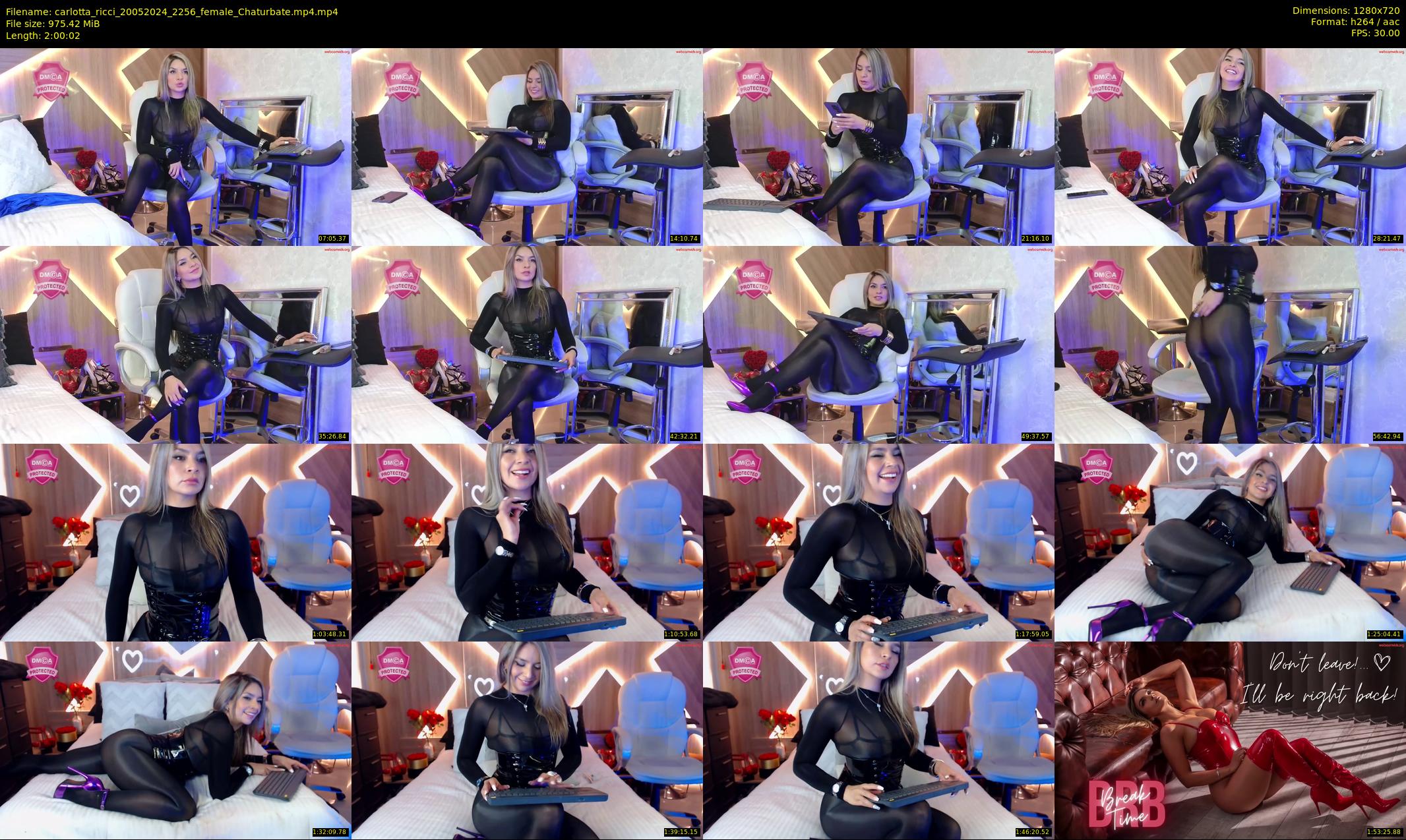 carlotta_ricci — 121 minute Chaturbate female cam show recording, 720p, May 20, 2024