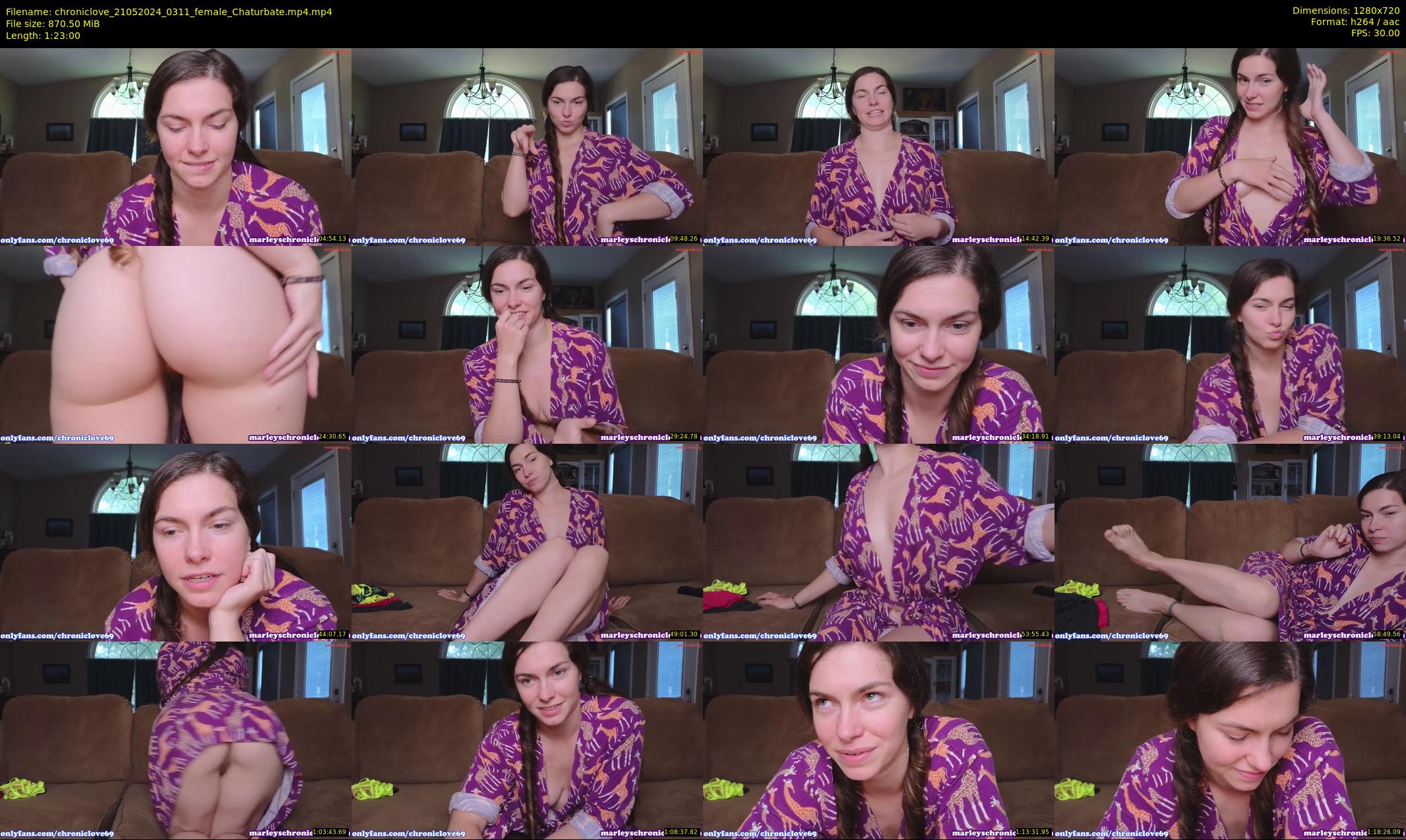 chroniclove — 83 minute Chaturbate female cam show recording, 720p, May 21, 2024