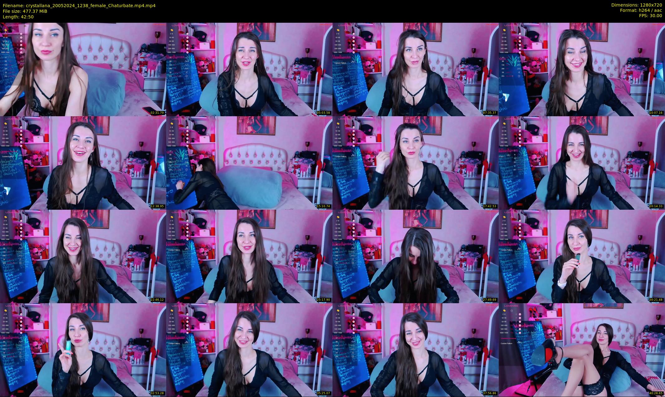 crystallana — 43 minute Chaturbate female cam show recording, 720p, May 20, 2024