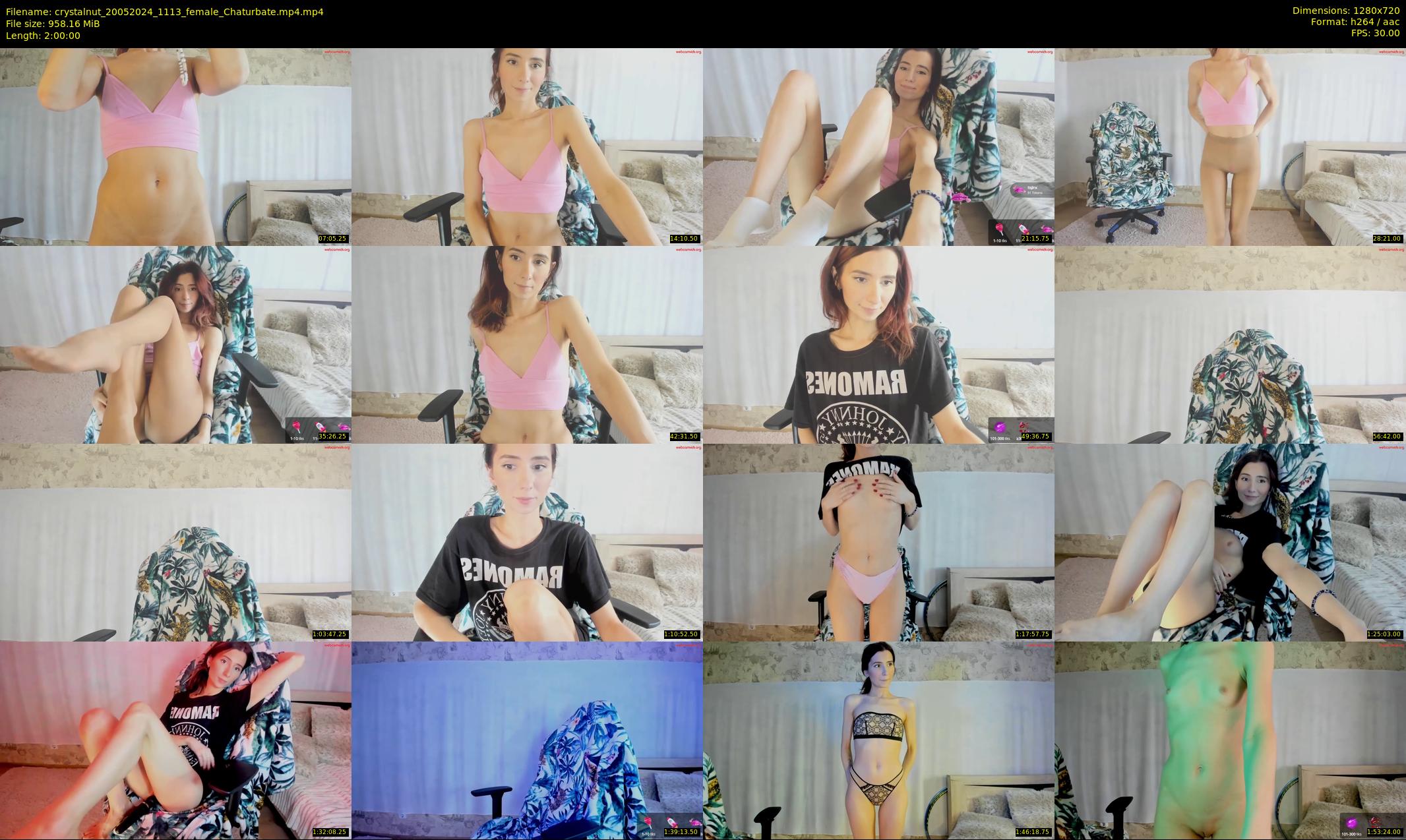 crystalnut — 120 minute Chaturbate female cam show recording, 720p, May 20, 2024
