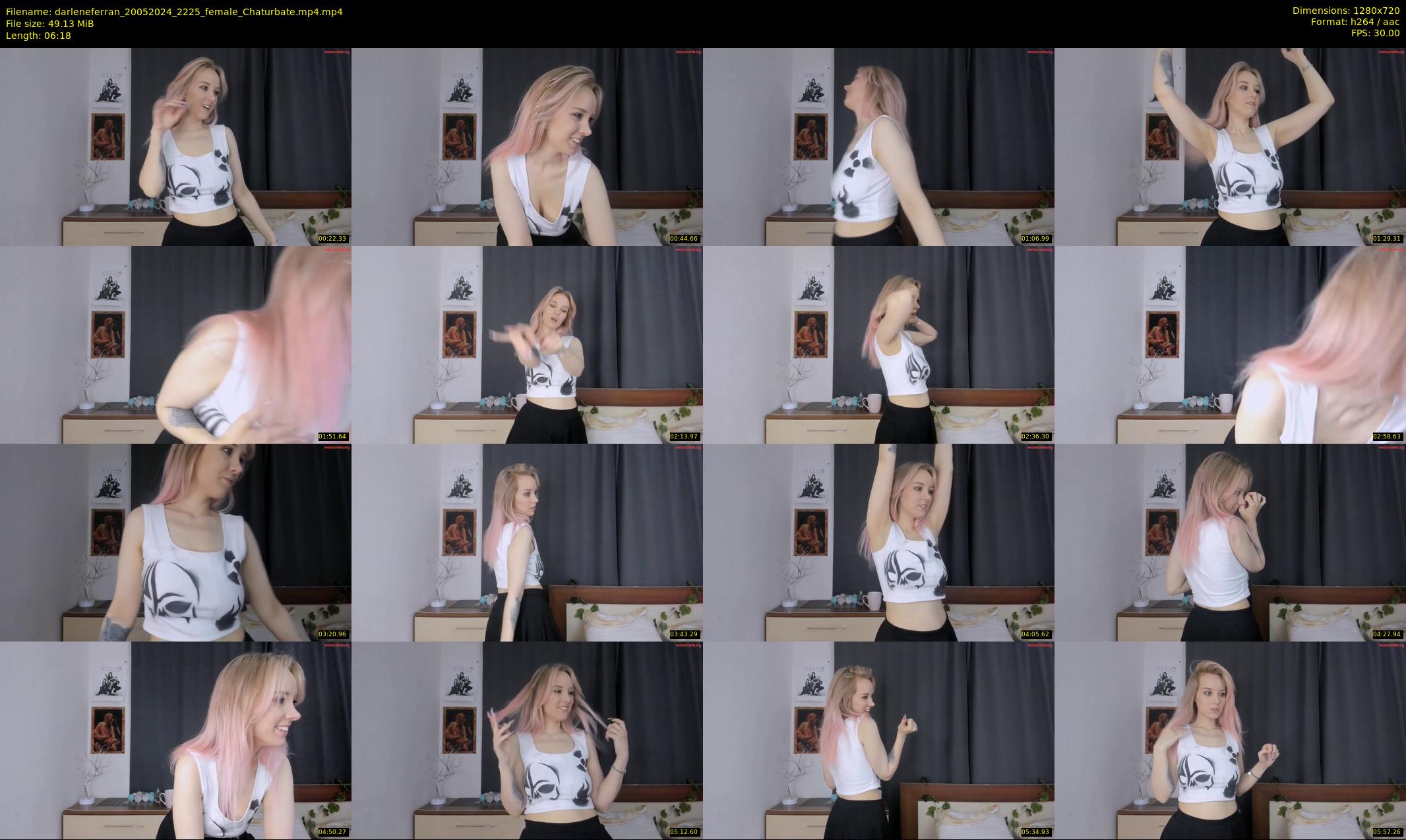 darleneferran — 7 minute Chaturbate female cam show recording, 720p, May 20, 2024