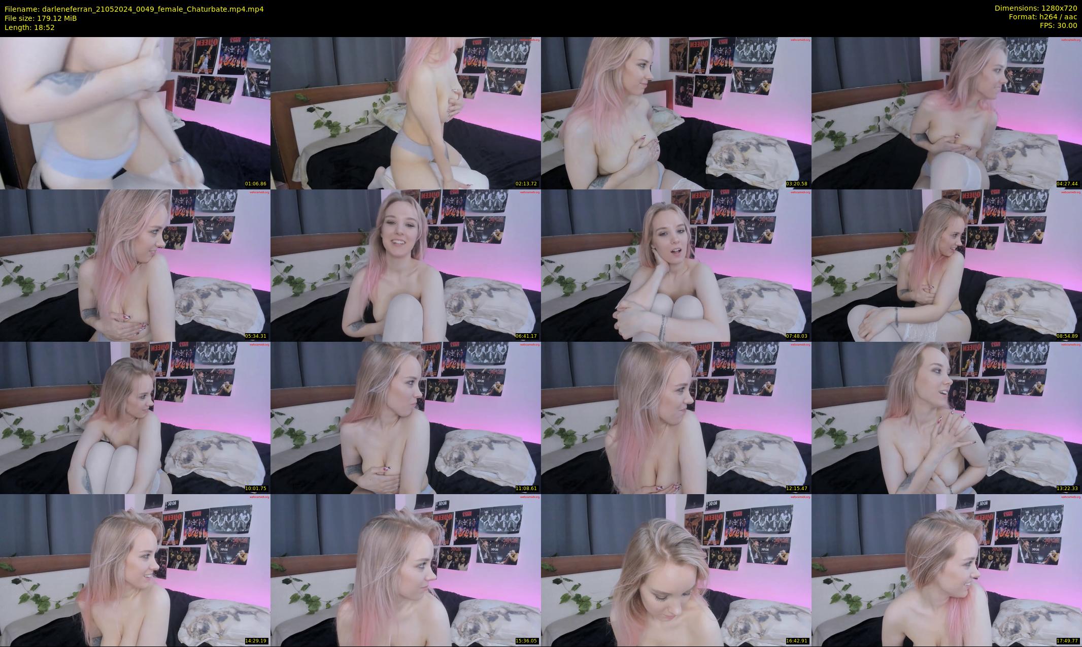 darleneferran — 19 minute Chaturbate female cam show recording, 720p, May 21, 2024